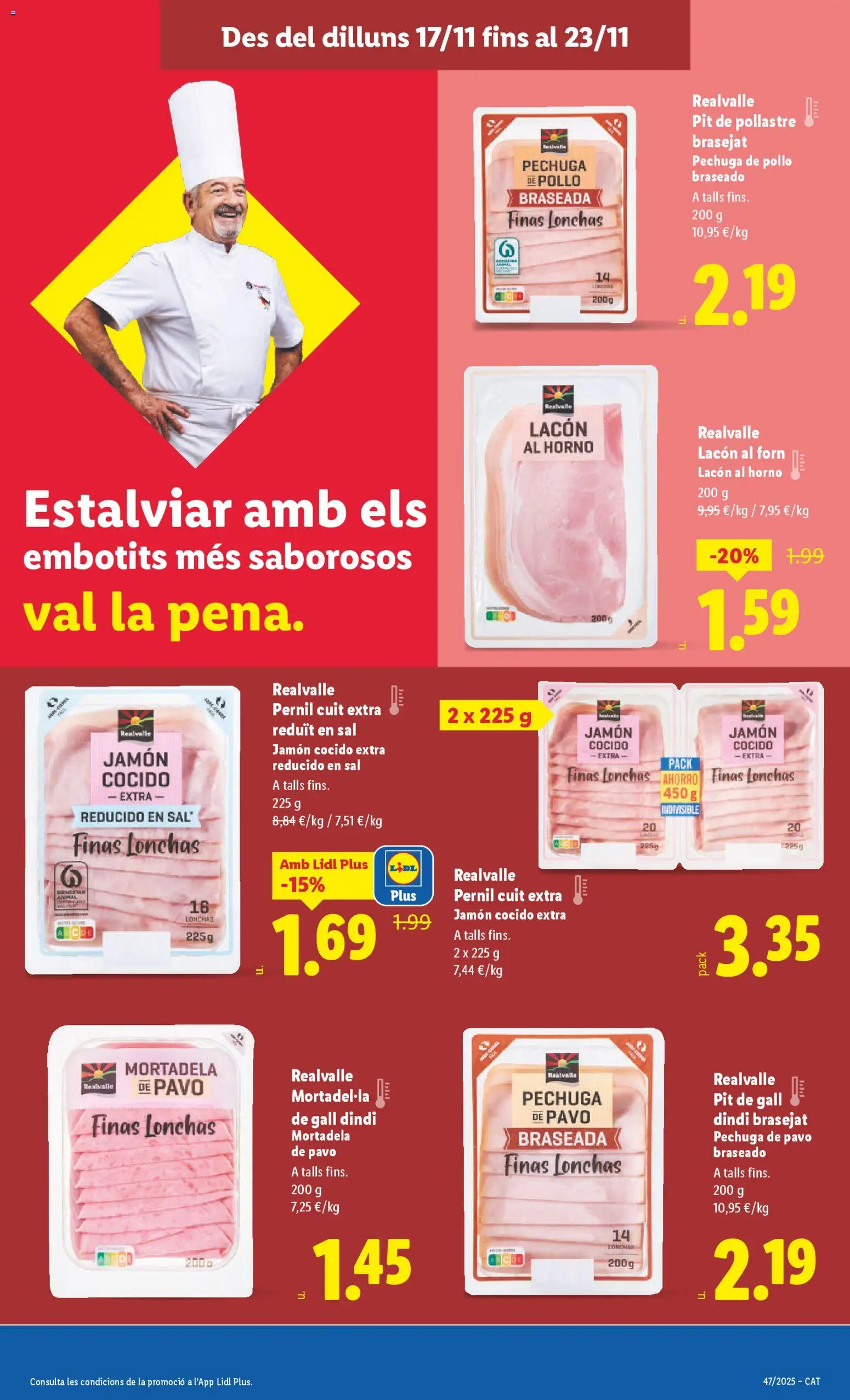 Lidl folleto │ válido desde el 17.11.2025 | Página: 13 | Productos: Jamón, Jamón cocido, Horno, Mortadela