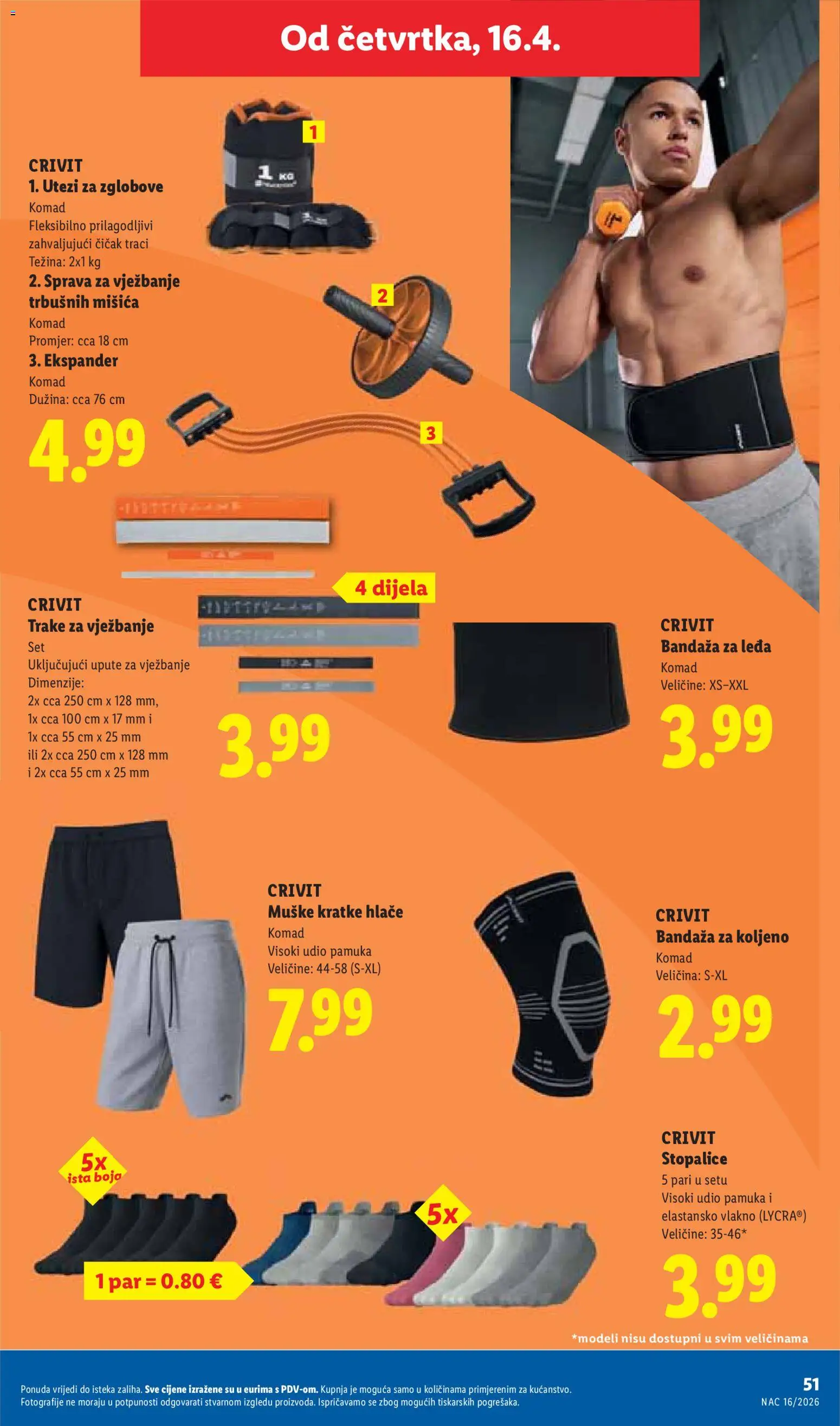 Lidl katalog | vrijedi od 13.04.2026 | Stranica: 51 | Proizvodi: Hlače, Kratke hlače