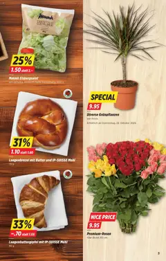 Laugenbrezel mit Butter und IP-SUISSE Mehl, 70 g ab 21.10.2025 gültig | Seite: 3 | Produkte: Mehl, Butter