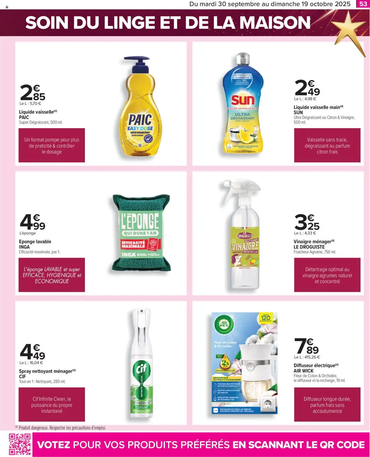  | Page: 53 | Produits: Citron, Coton, Diffuseur, Vinaigre