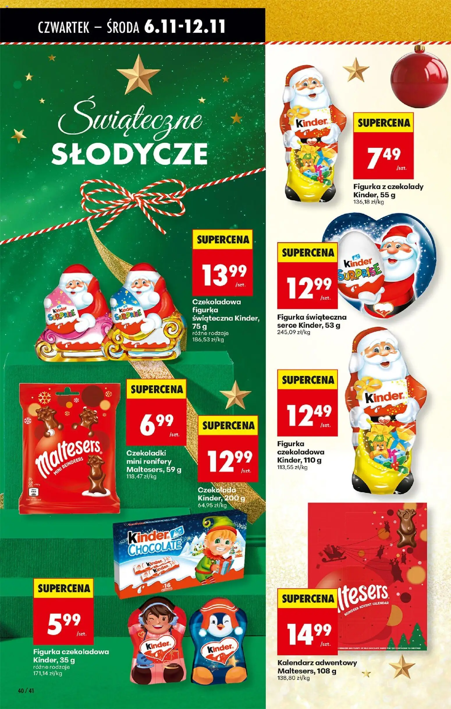 Biedronka gazetka - Oferta w tym tygodniu od 06.11.2025 | Strona: 52 | Produkty: Czekolady, Maltesers, Czekoladki, Kalendarz adwentowy