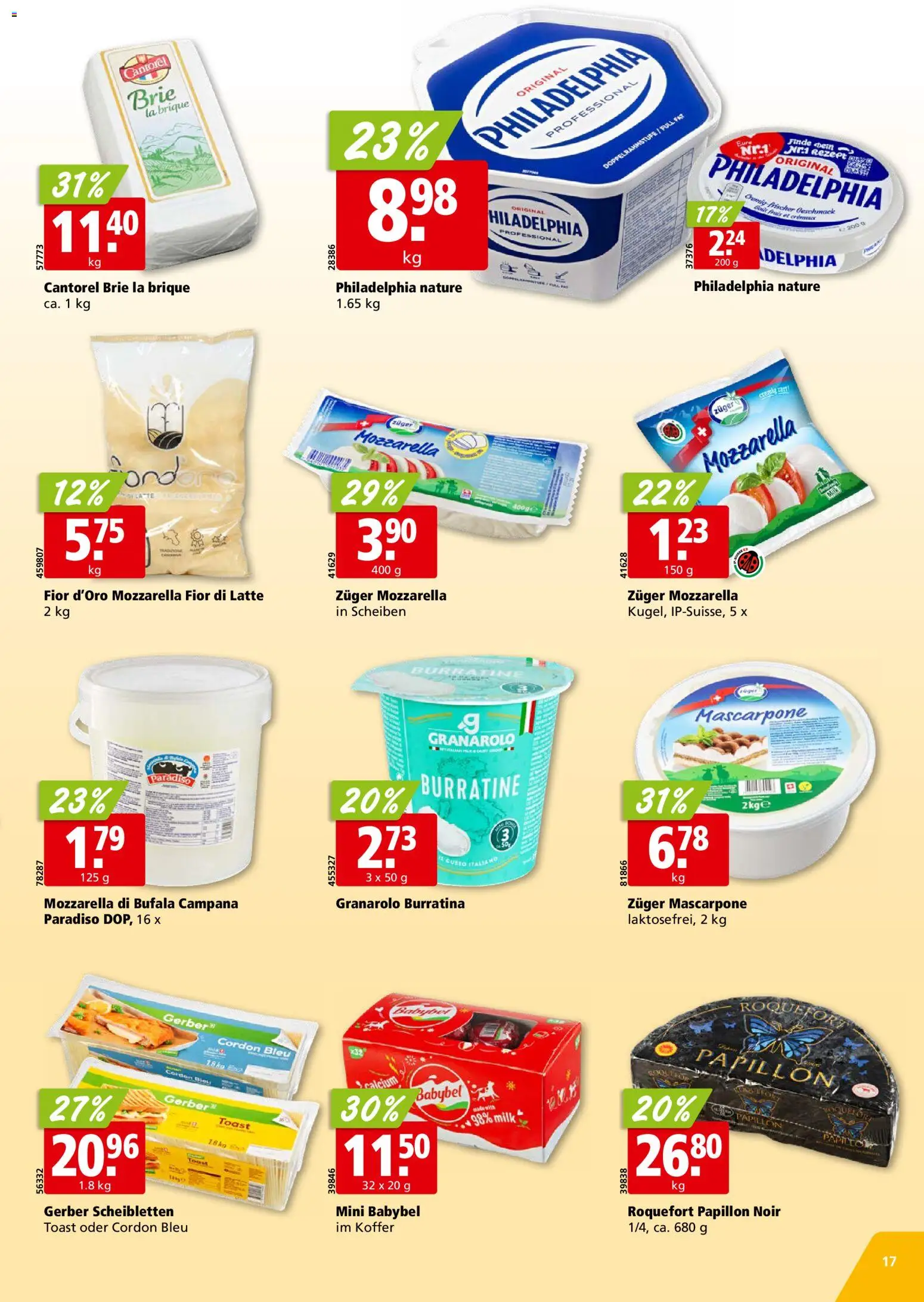 Aligro aktionen Chavannes, Matran, Genf, Sitten – gültig ab 27.05.2026 | Seite: 17 | Produkte: Mascarpone, Koffer