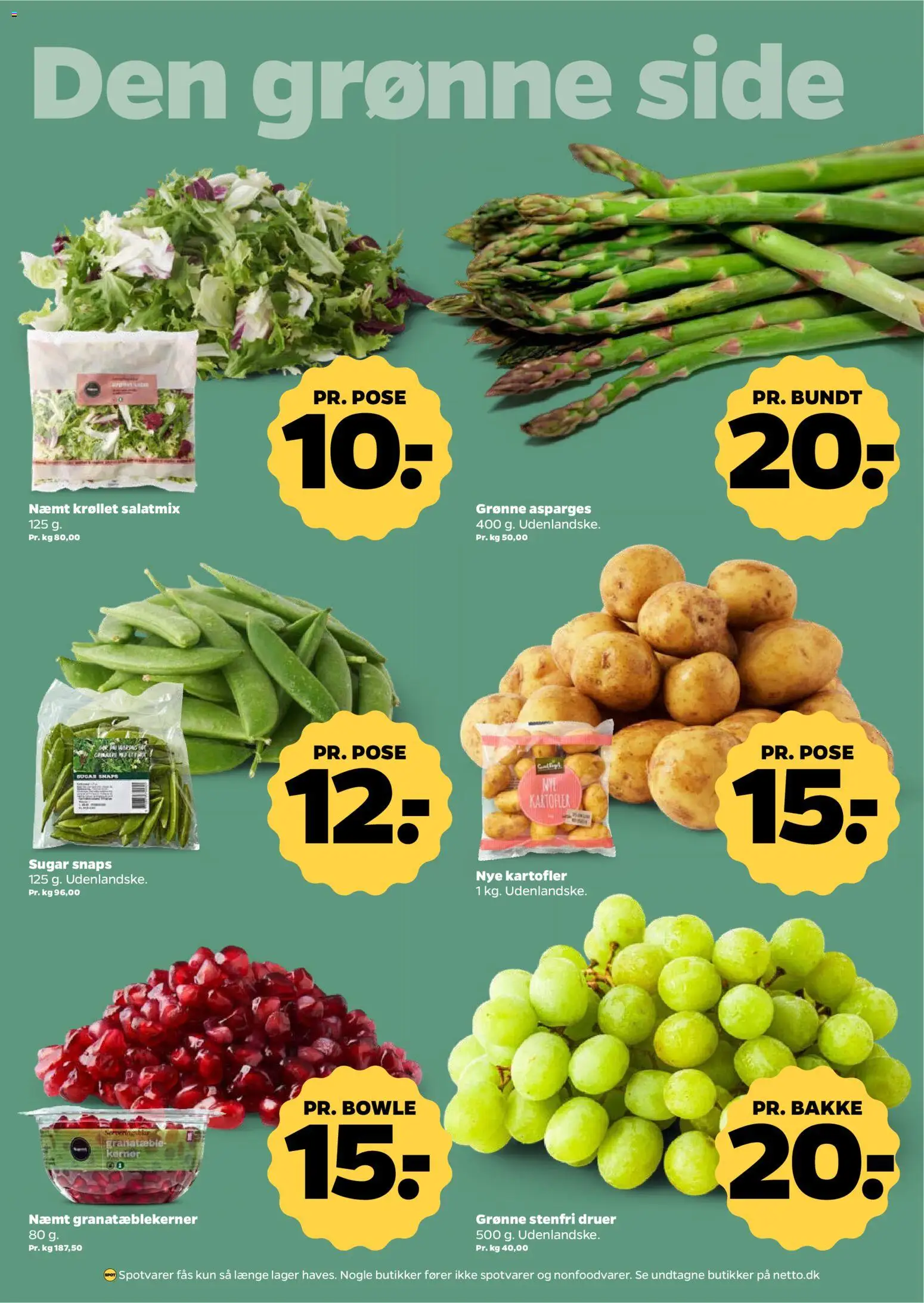 Netto tilbudsavis – gyldig fra 25.04.2026 | Side: 14 | Produkter: Kartofler, Asparges