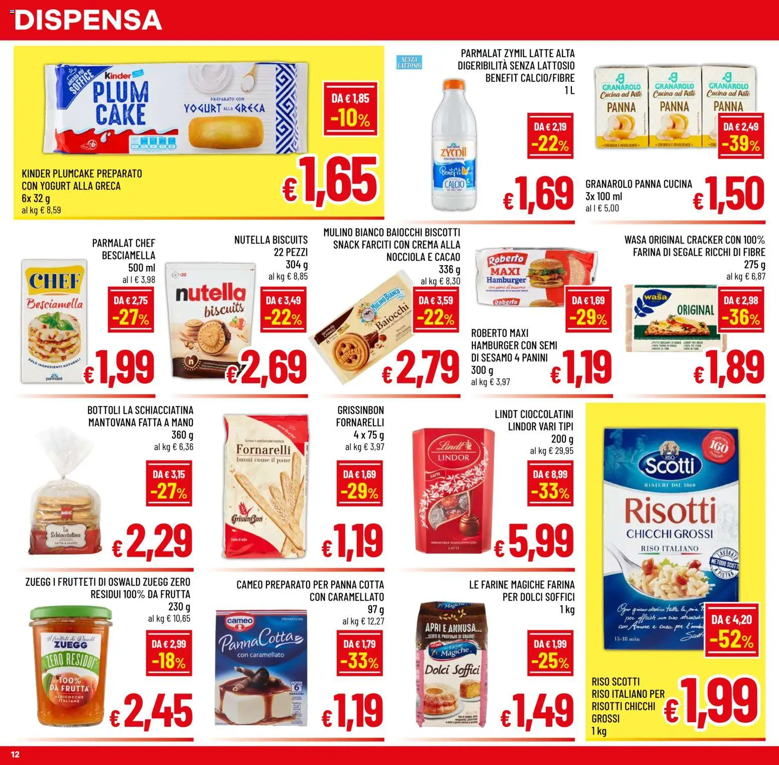 Volantino A&O del 29.10.2025 | Pagina: 12 | Prodotti: Riso, Panna, Biscotti, Albicocche