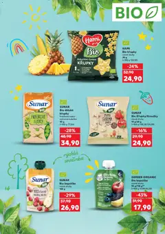 Náhled letáku SUNAR Bio dětské křupky, hráškové lusky/mrkvová kolečka 45 g od 01.04.2026 | Strana: 7