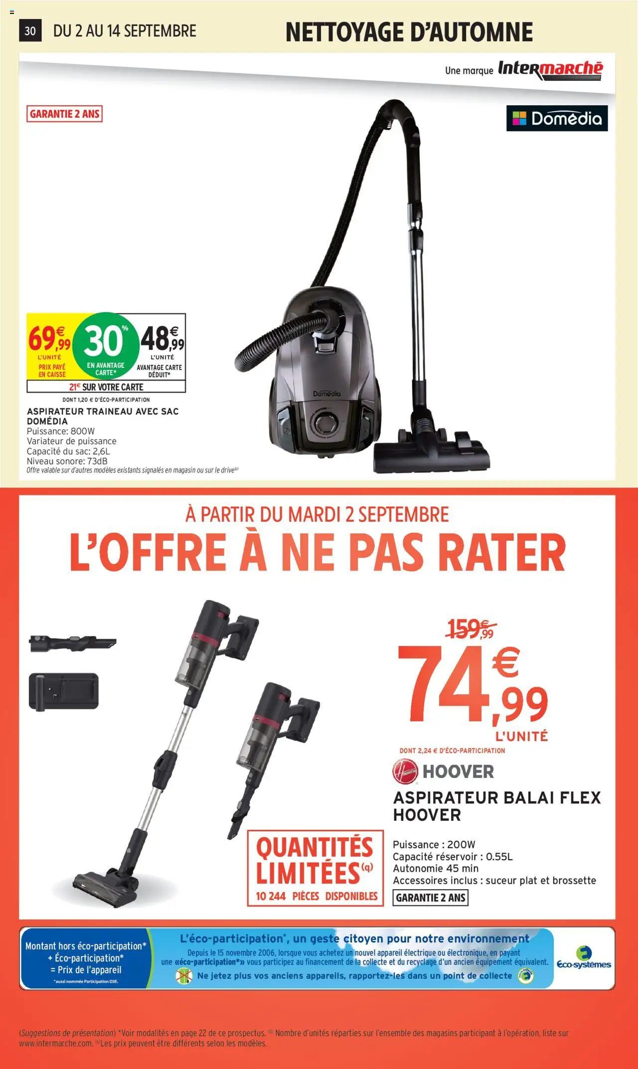  | Page: 30 | Produits: Sac, Aspirateur, Balai, Aspirateur balai