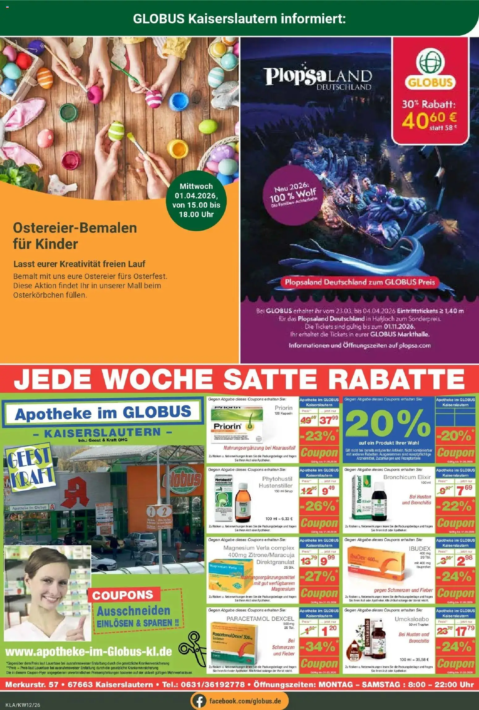 Globus prospekt Kaiserslautern	 – gültig ab 15.03.2026 | Seite: 28 | Produkte: Sirup, BH, Uhr