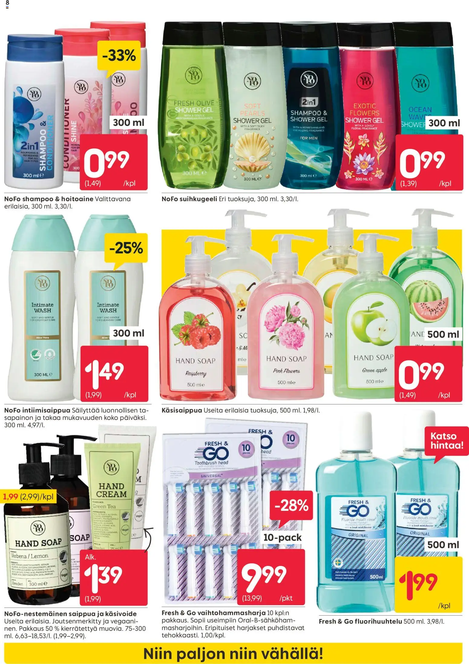 Rusta tarjoukset – voimassa 16.02.2026 alkaen | Sivu: 8 | Tuotteet: Intiimisaippua, Shampoo, Suihkugeeli, Käsisaippua