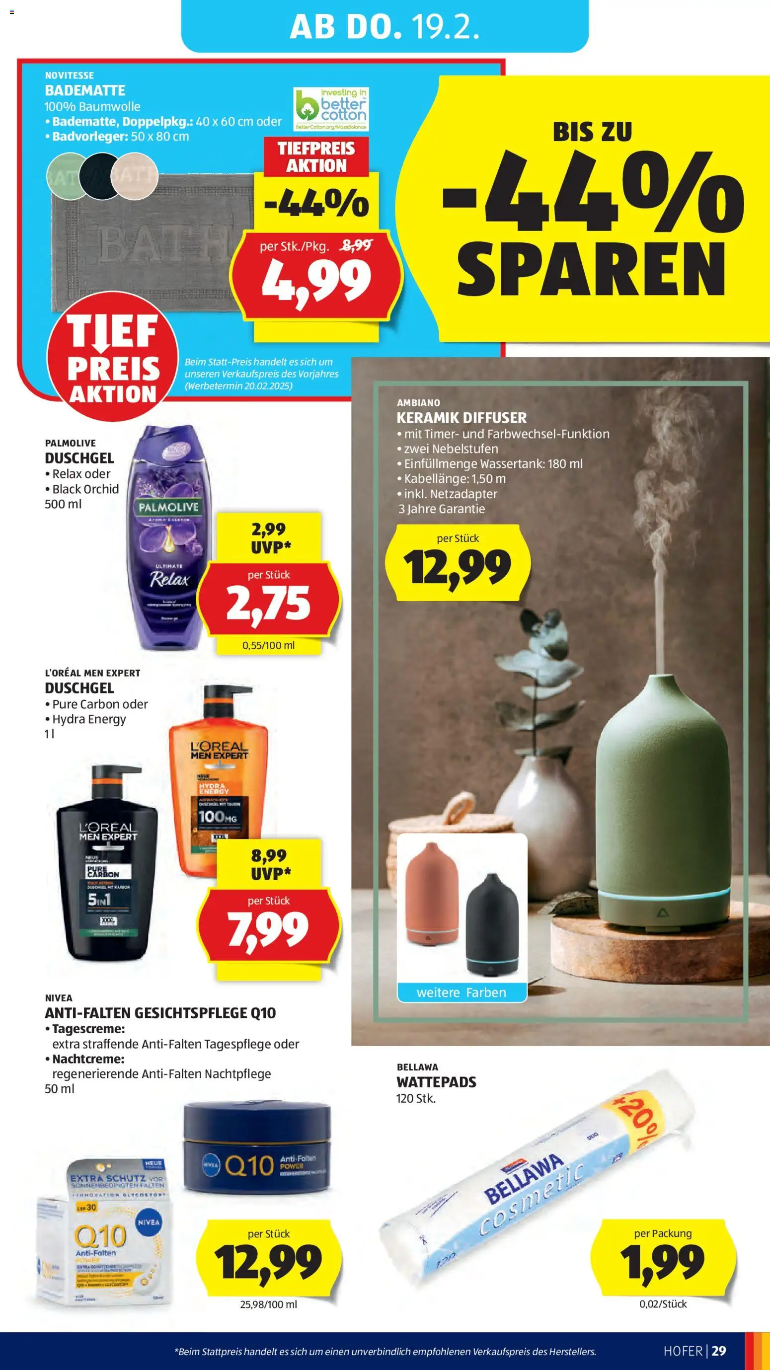 Hofer Flugblatt gültig ab 13.02.2026 | Seite: 33 | Produkte: Duschgel