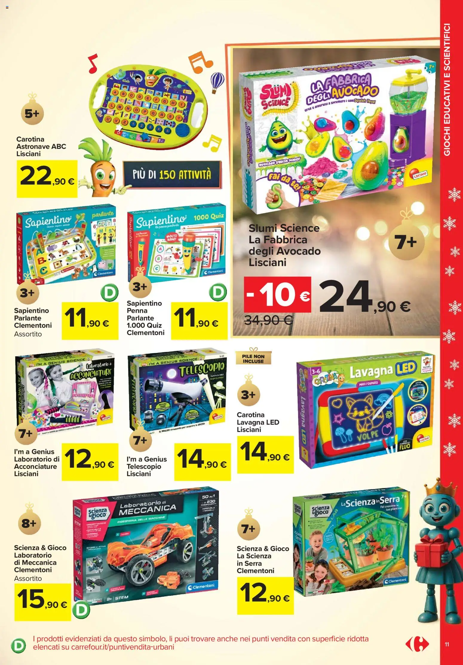 Volantino Carrefour del 24.10.2025 | Pagina: 11 | Prodotti: Pile, Tè, Avocado, Gioco