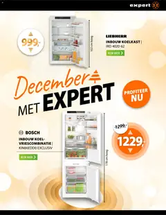 Expert - December met Expert - Voorbeeld van een folder van Expert, geldig van 22.12.2025 | Pagina: 29 | Producten: Koelkast