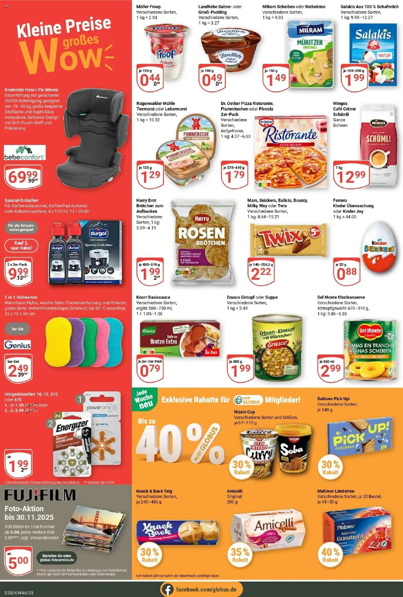 Globus prospekt Eschborn	 – gültig ab 10.11.2025 | Seite: 2 | Produkte: Kaffee, Knorr, Bilder, Pizza
