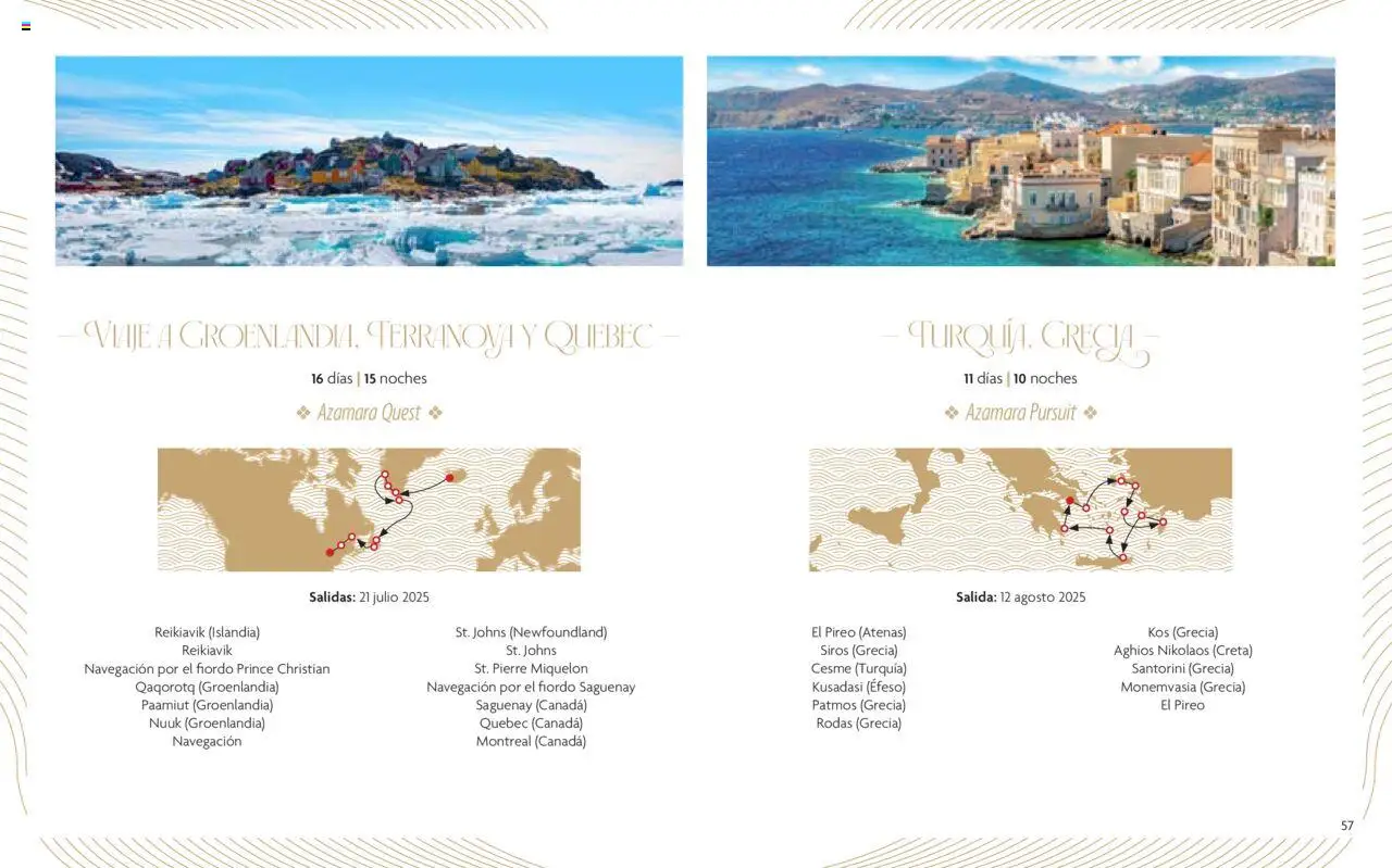 Viajes El Corte Inglés Cruceros de lujo │ válido desde el 01.01.2025 | Página: 58 | Productos: Navegación