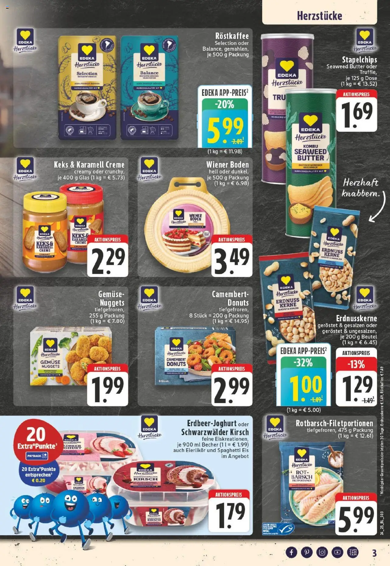 Edeka prospekt Schwerte - Holzen	 - gültig ab dem 08.06.2025 | Seite: 3 | Produkte: Creme, Donuts, Chips, Eis