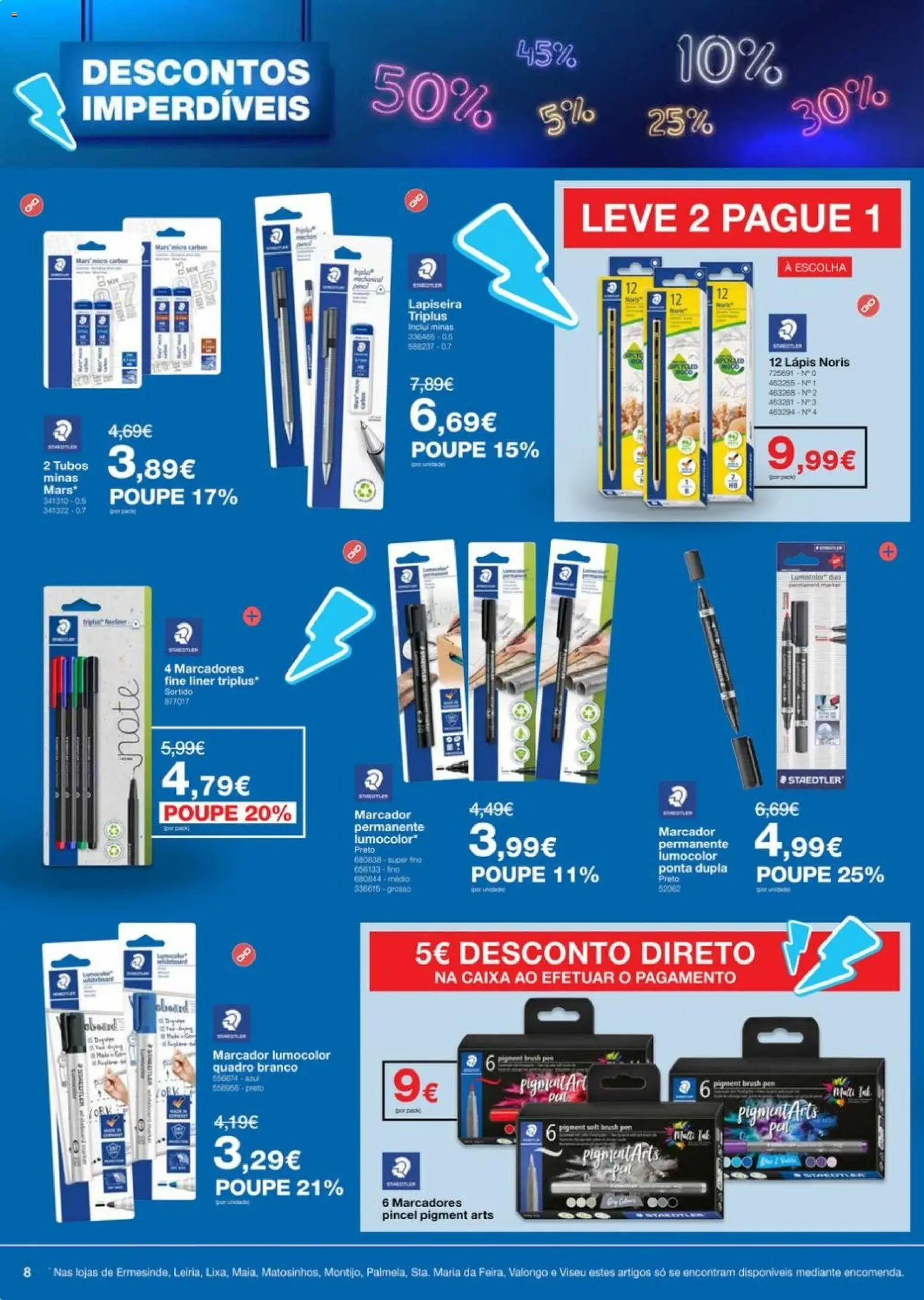 Staples Descontos Imperdíveis Abril 2026 │ válido de 06.04.2026 | Página: 8 | Produtos: Quadro, Pincel, Caixa