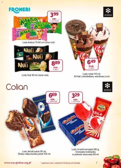 Społem Gazetka od 01.09.2025 | Strona: 7 | Produkty: Śliwka nałęczowska, Lody Kaktus, Lody