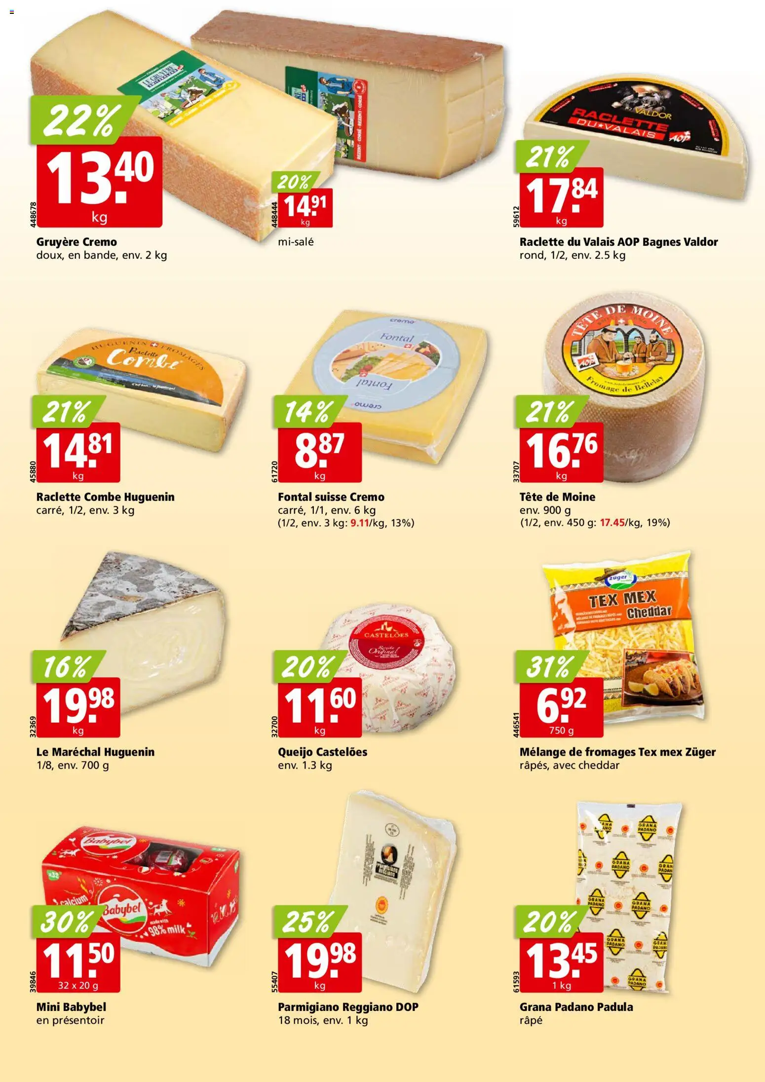 Aligro aktionen Chavannes, Matran, Genève, Sion – gültig ab 23.03.2026 | Seite: 16 | Produkte: Raclette