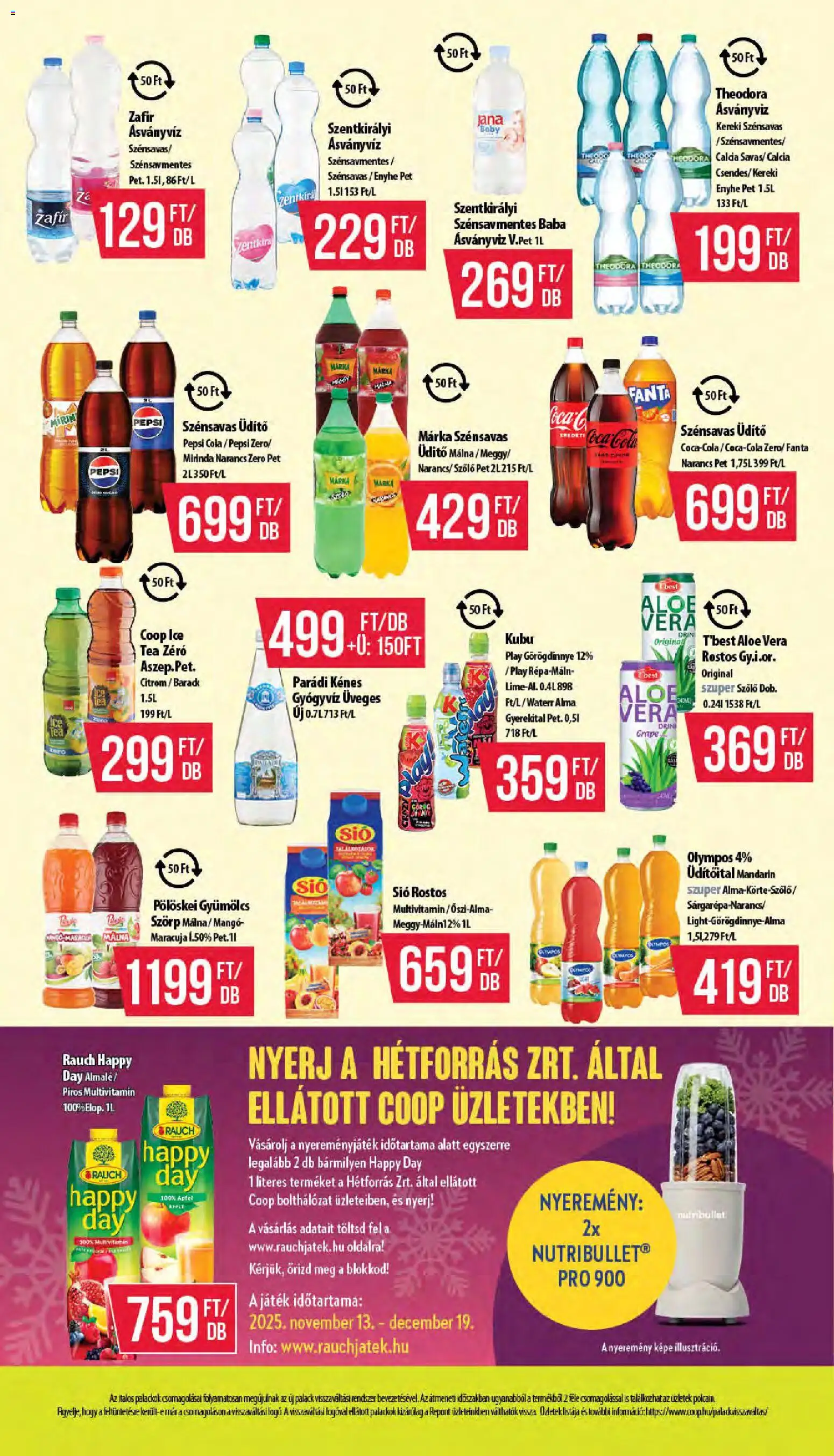 COOP akciós ujság - amely érvényes a következő dátumtól: 13.11.2025 | Oldal: 12 | Termékek: Pepsi, Játék, Alma, Narancs