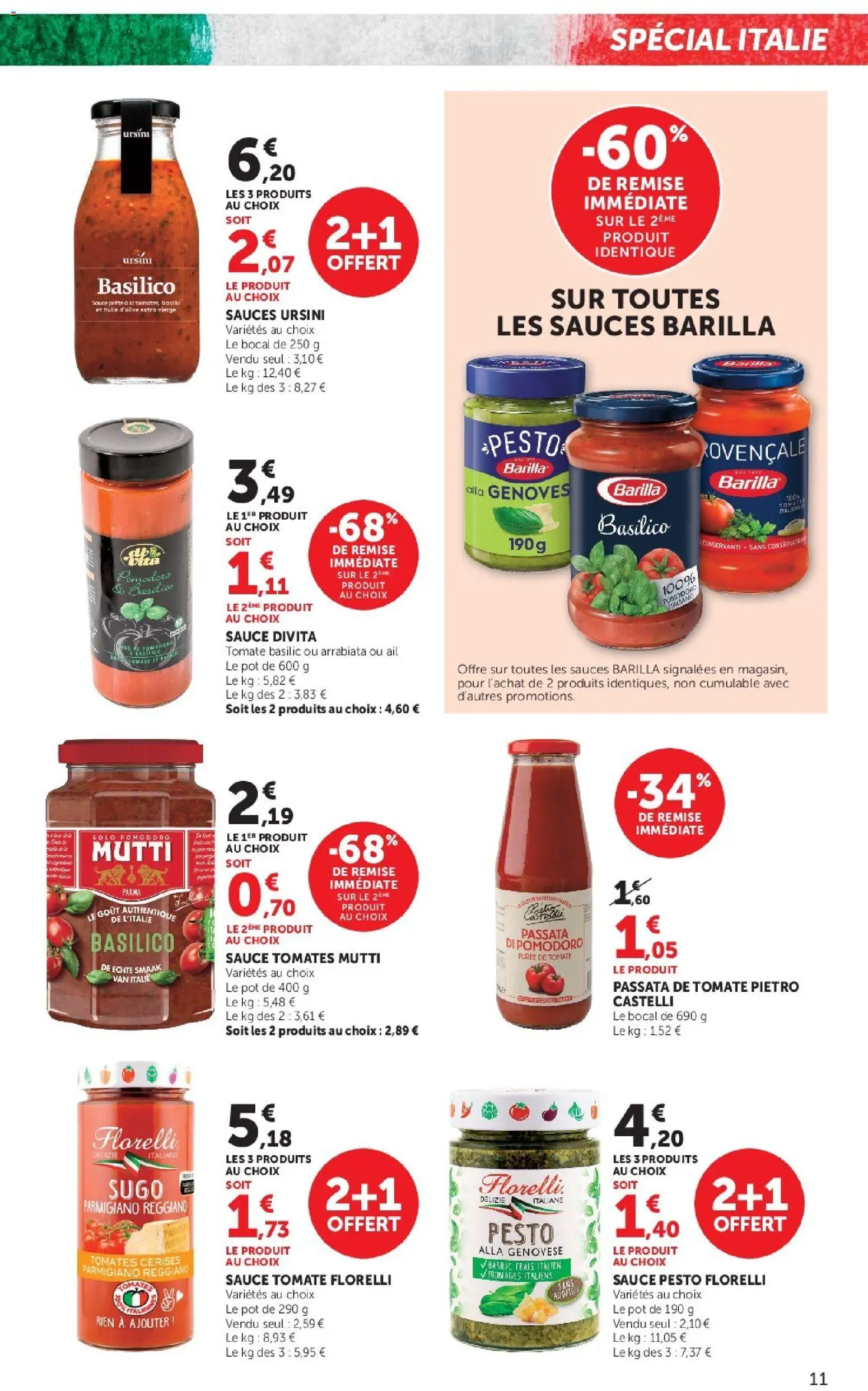 {H1} | Page: 11 | Produits: Huile D'olive, Pesto, Huile, Tomates