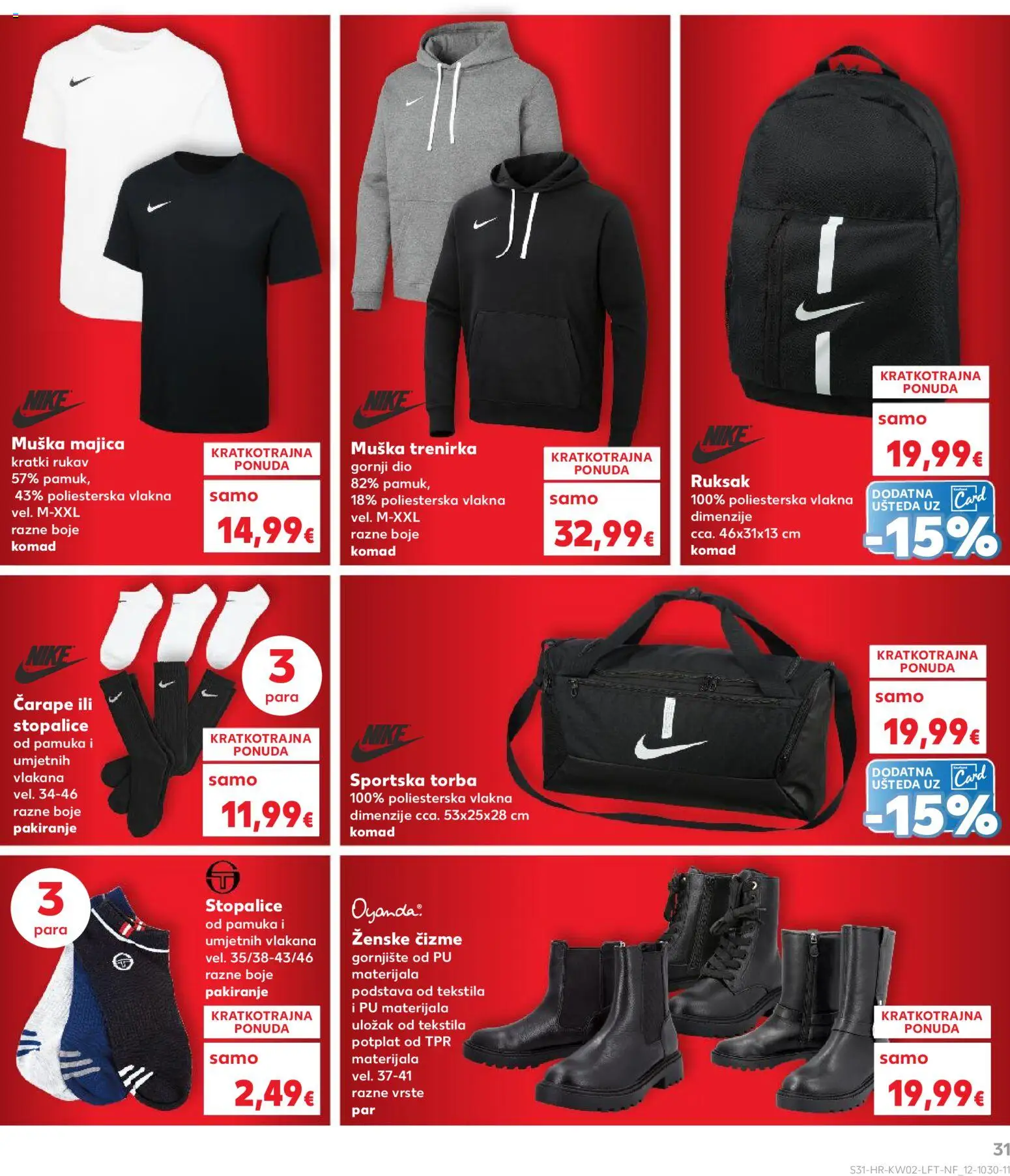 Kaufland HR akciós ujság - amely érvényes a következő dátumtól: 07.01.2026 | Oldal: 31 | Termékek: Dió