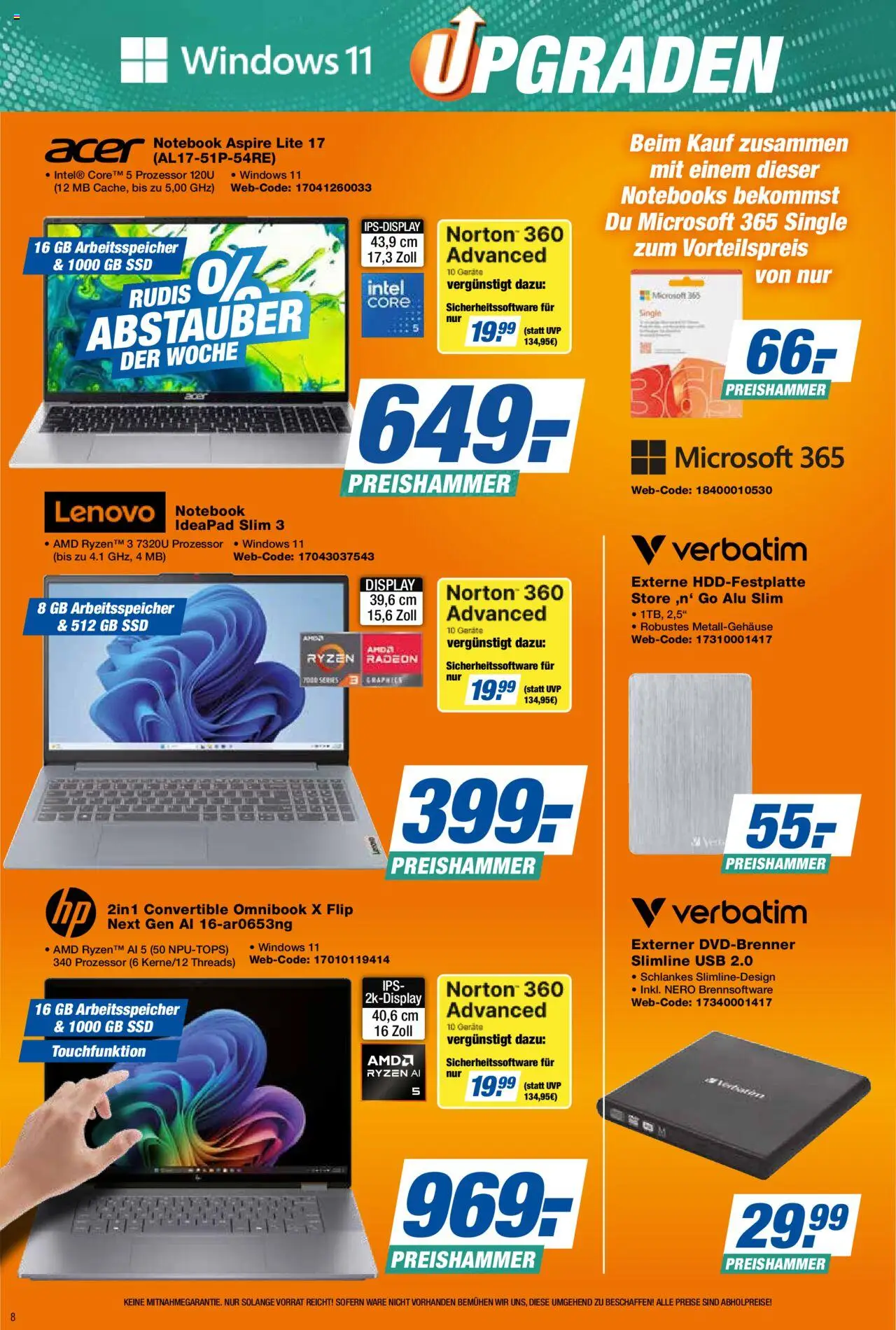 Expert Prospekt 	 – gültig ab 26.09.2025 | Seite: 8 | Produkte: Lenovo, USB, Notebook