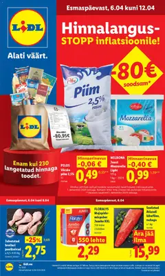 Lidl kliendilehe eelvaade alates 06.04.2026