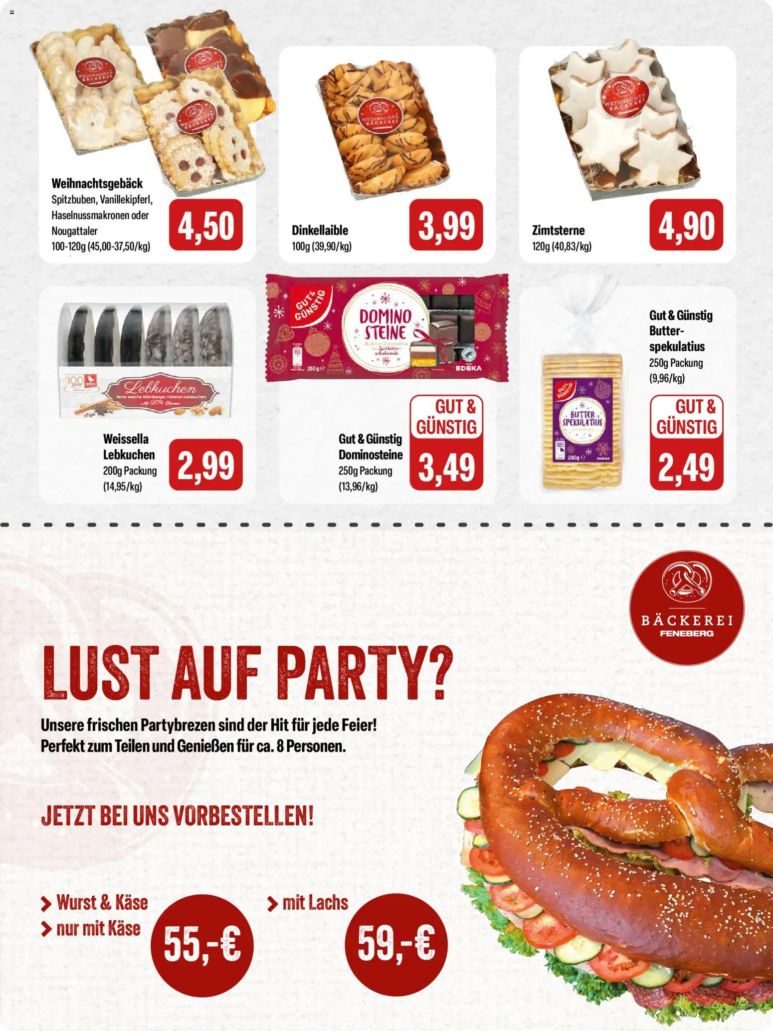 Feneberg Angebote – gültig ab 20.11.2025 | Seite: 8 | Produkte: Butter, Käse, Lachs, Wurst