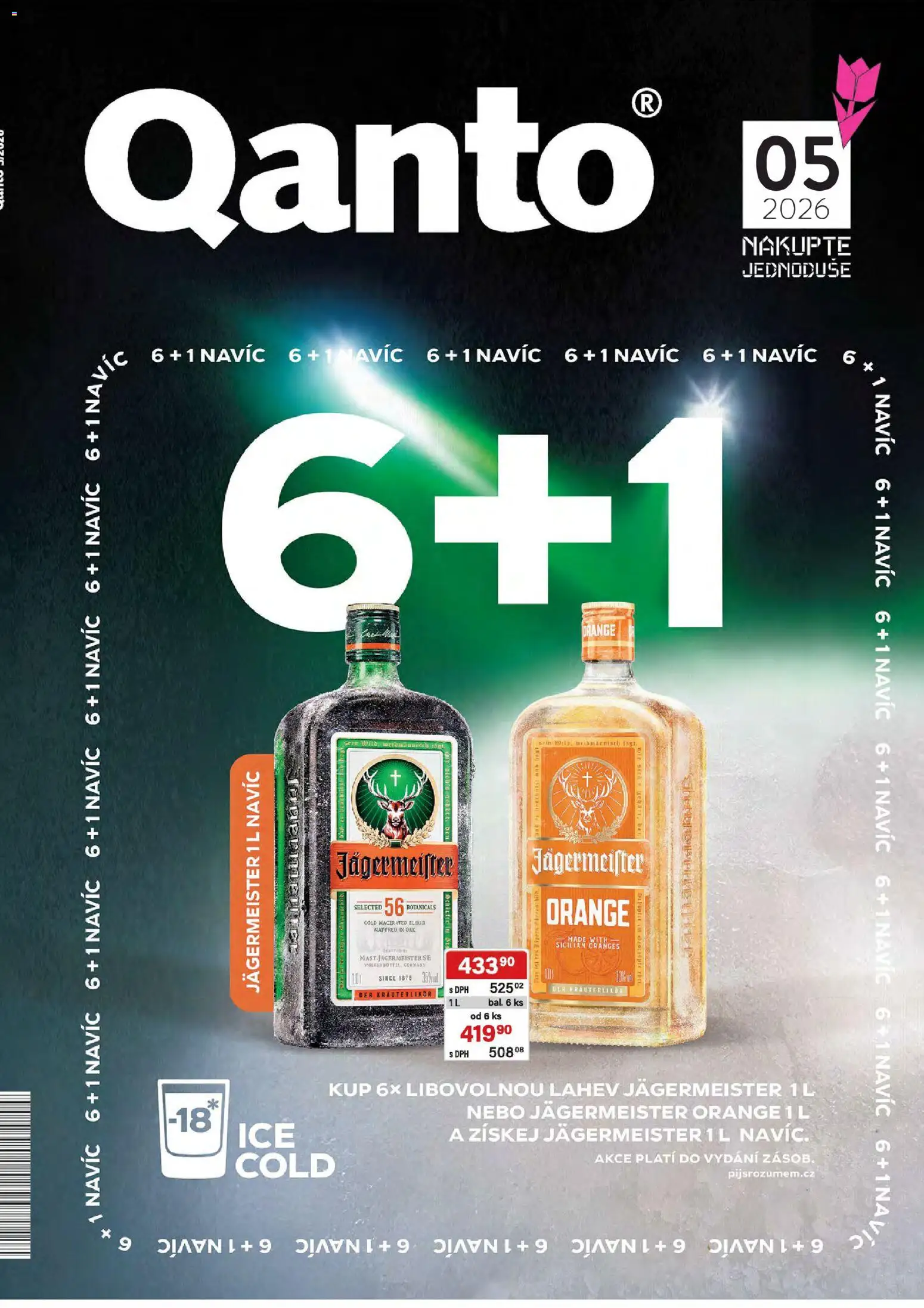Astur & Qanto leták - Velkoobchod 05/2026 od 01.05.2026 | Strana: 1 | Produkty: Jägermeister, Láhev
