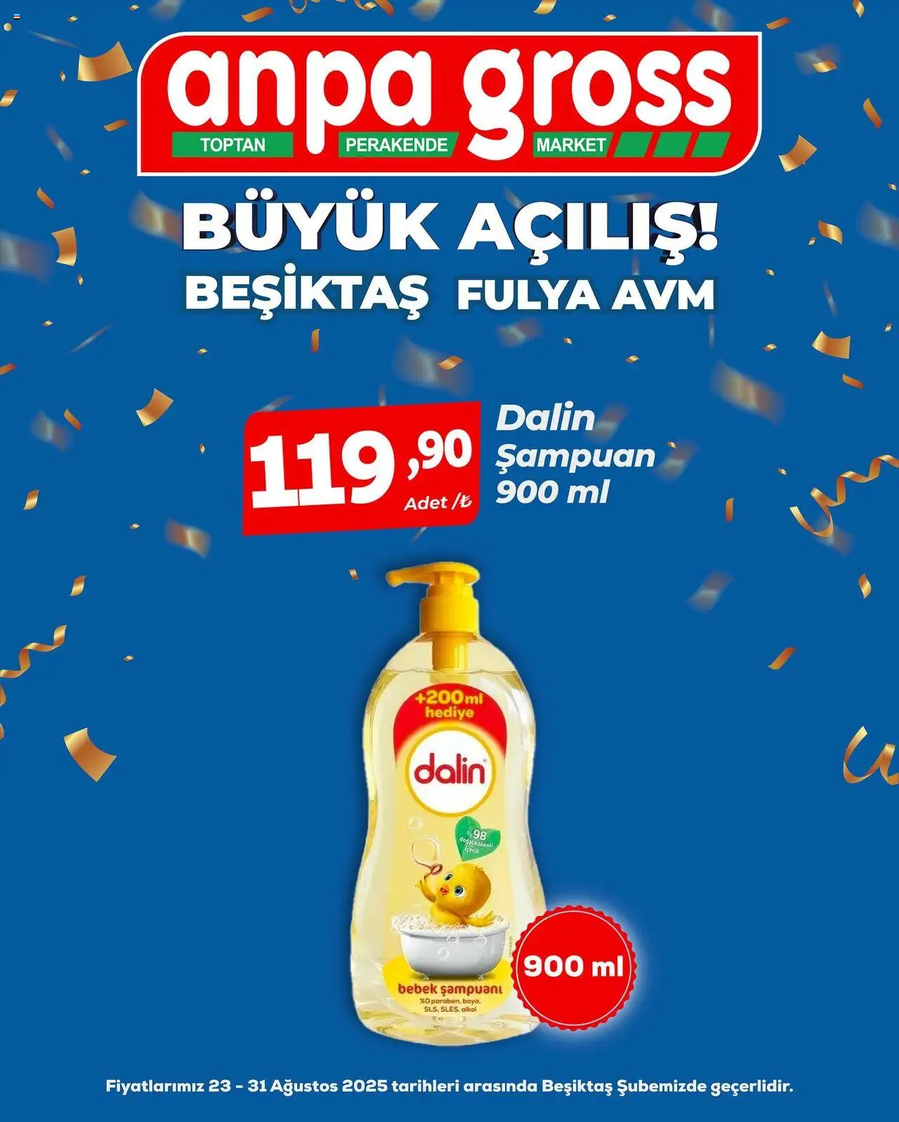Anpa Gross Büyük Açılış - 23.08.2025 tarihinden itibaren geçerlidir | Sayfa: 84 | Ürünler: Şampuan