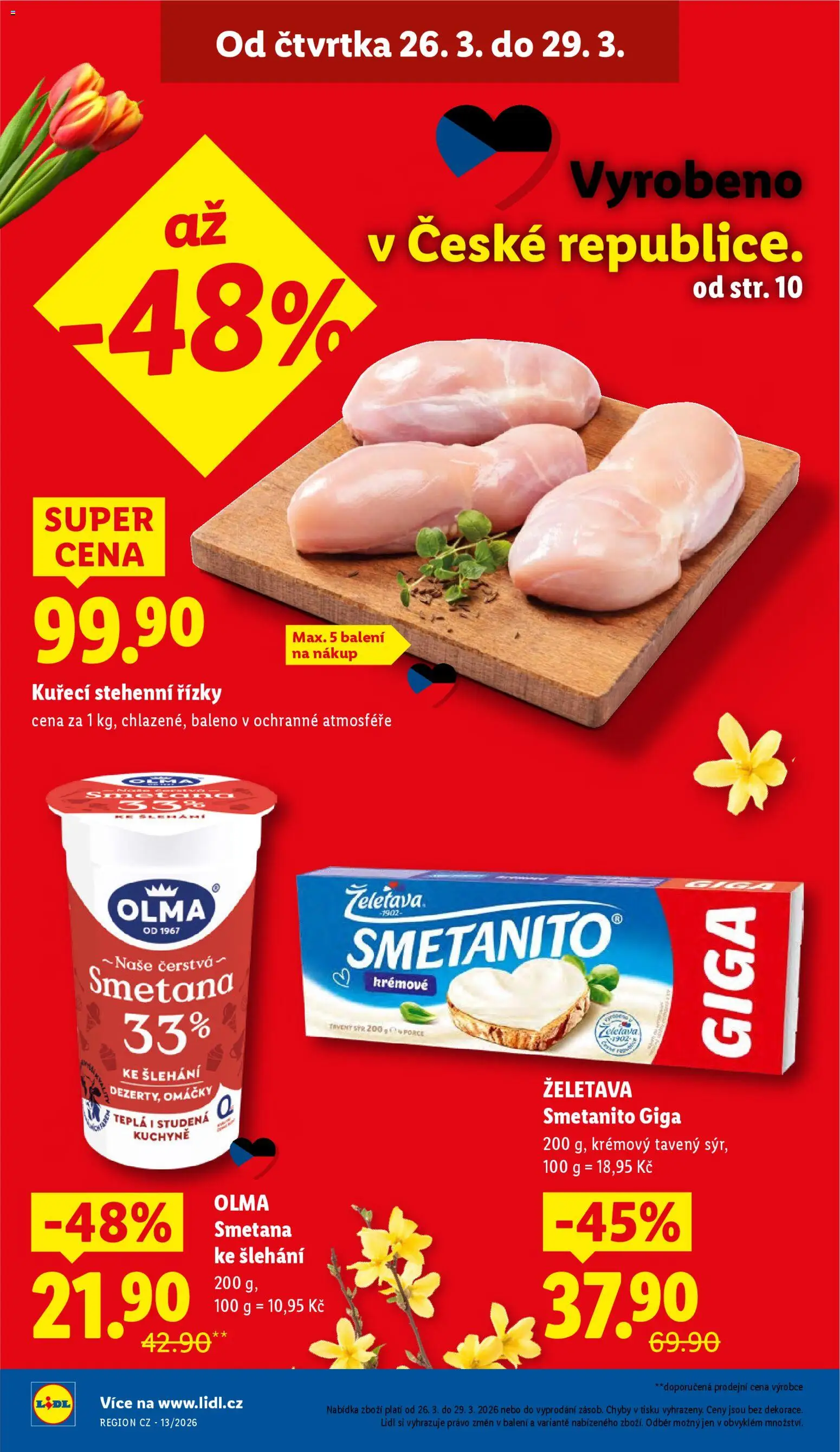 Lidl leták od 26.03.2026 💥 Nenechte si ujít TOP nabídky! ⭐ | Ceská republika