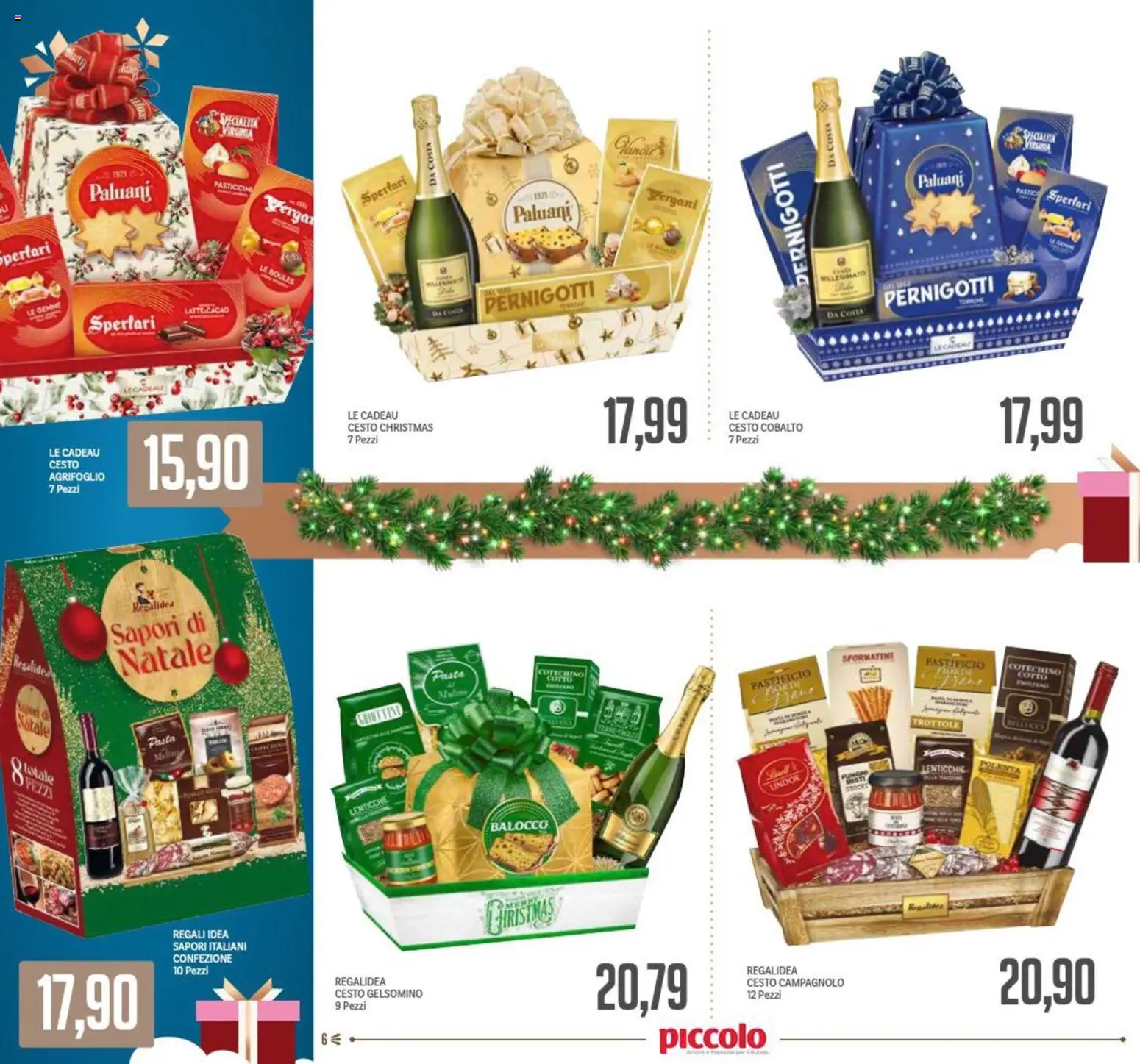 Volantino Piccolo del 24.11.2025 | Pagina: 6 | Prodotti: Lenticchie, Pasta, Funghi, Feta