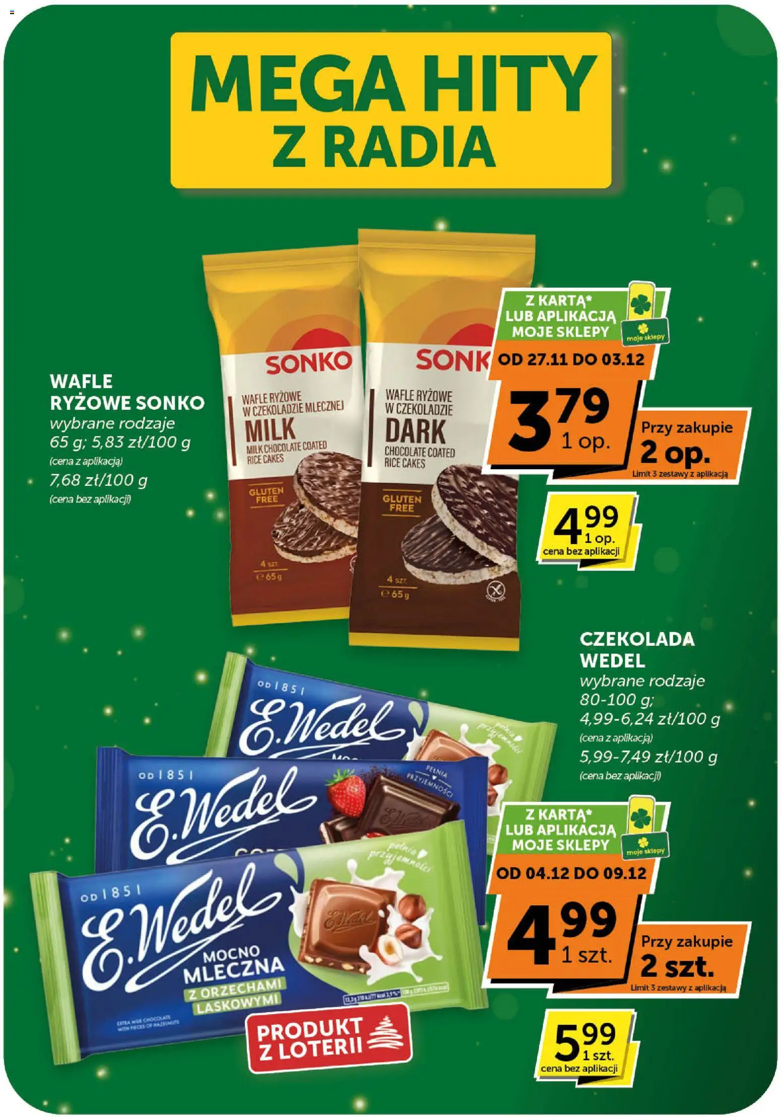 Groszek Gazetka od 27.11.2025 | Strona: 3 | Produkty: Wafle, Wafle ryżowe, Czekolada