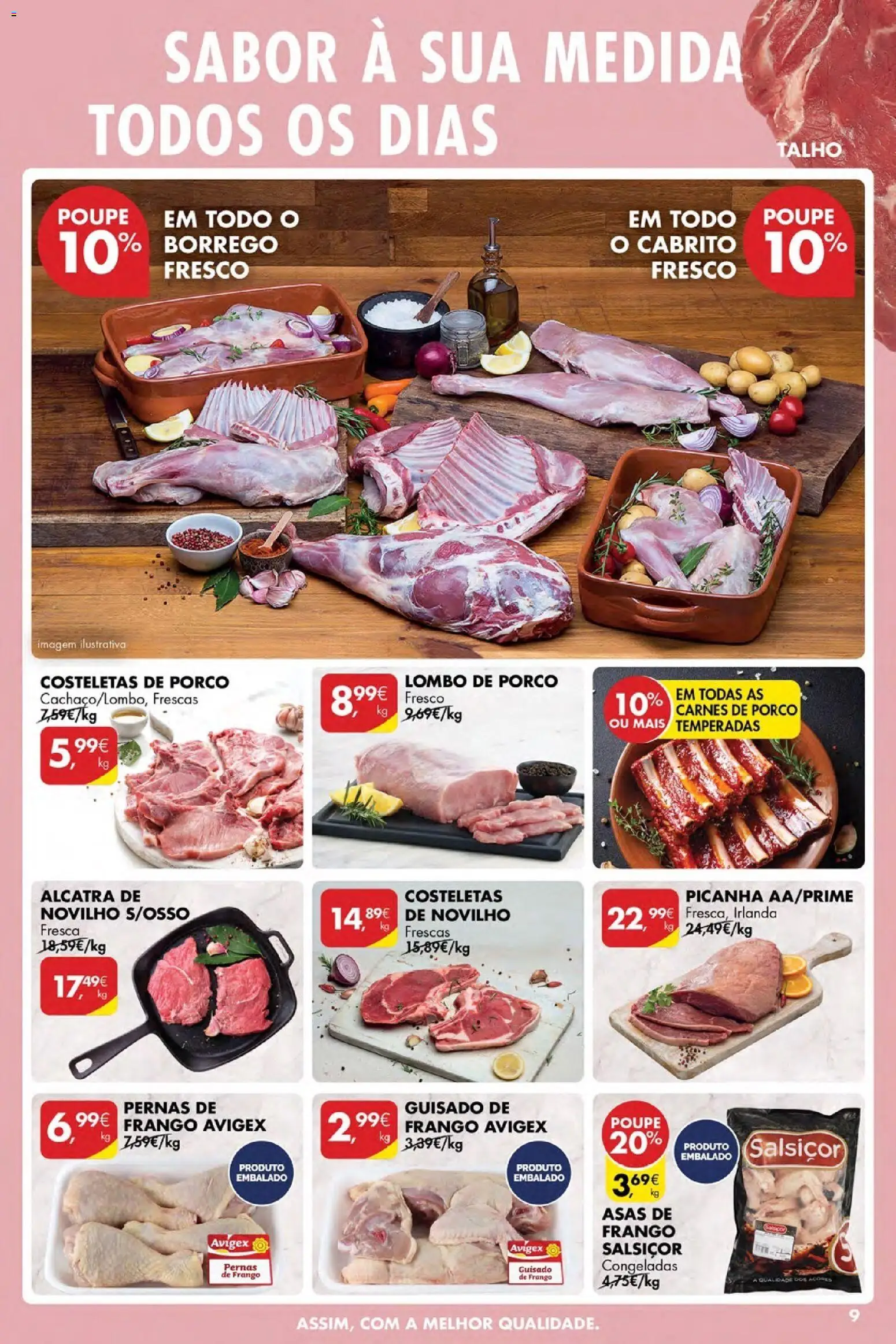 Pingo Doce Poupe Esta Semana Açores │ válido de 26.03.2026 | Página: 9 | Produtos: Asas de frango, Frango, Cabrito, Lombo