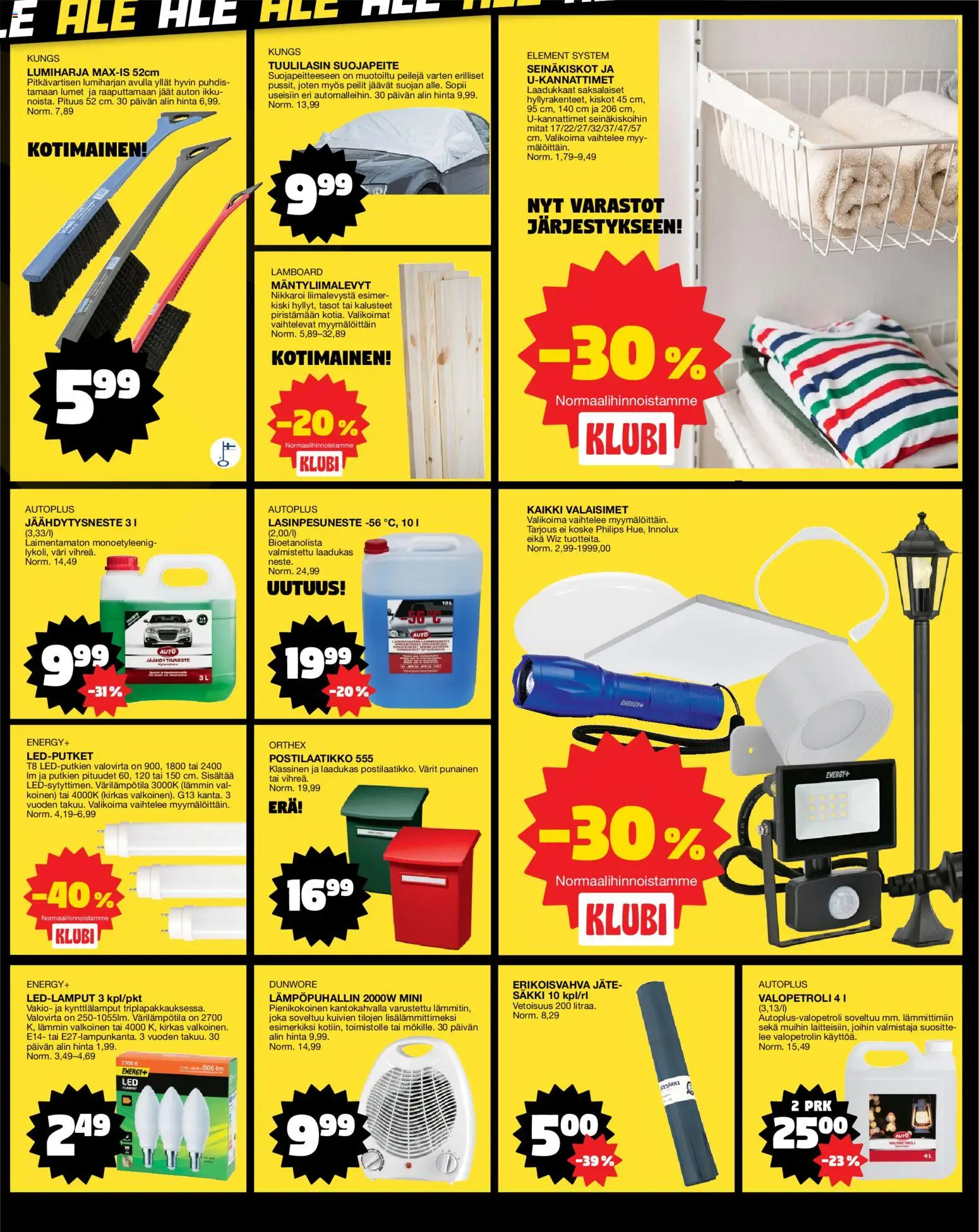 Tokmanni tarjoukset – voimassa 27.12.2025 alkaen | Sivu: 11 | Tuotteet: Postilaatikko, Lasinpesuneste