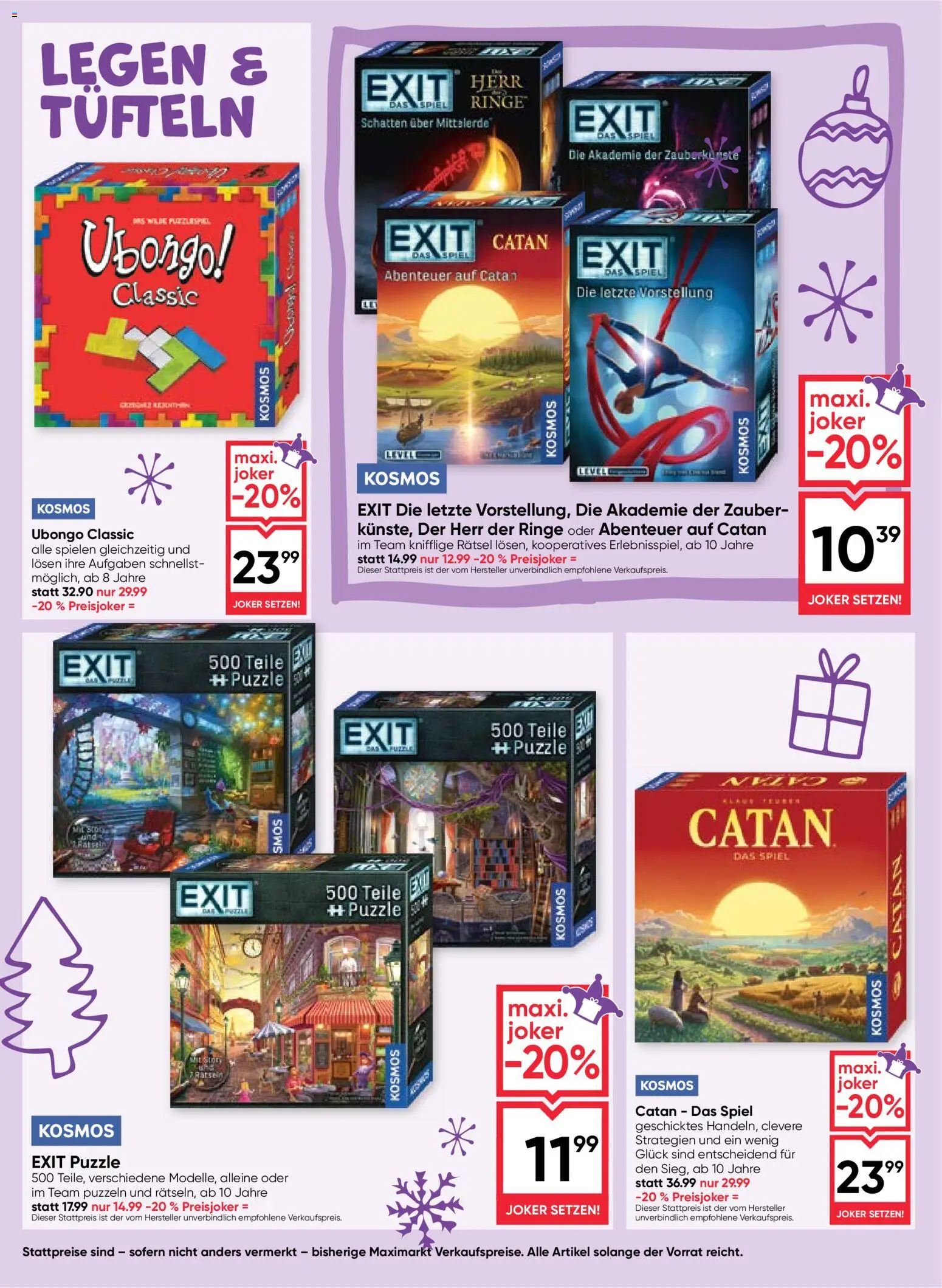 Maximarkt Wünsch Dir Was gültig ab 30.10.2025 | Seite: 42 | Produkte: Spiel