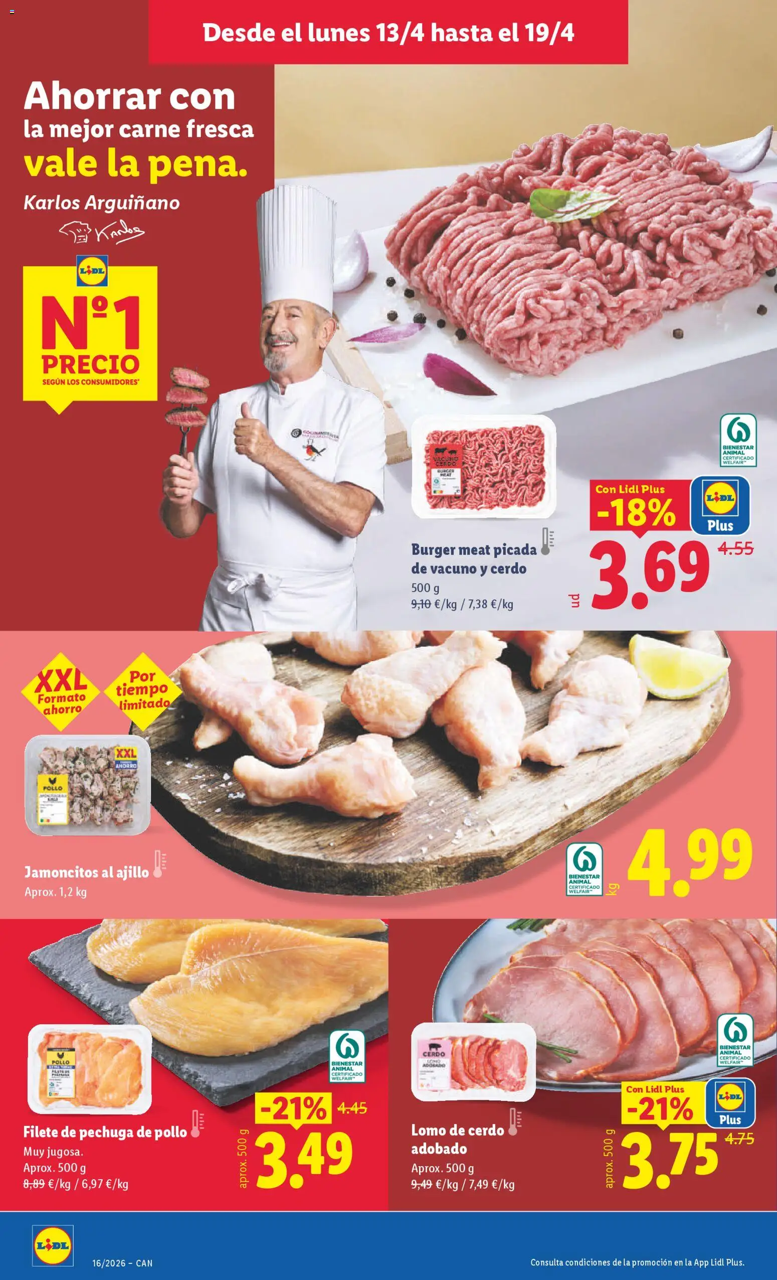 Lidl Canarias │ válido desde el 13.04.2026 | Página: 6 | Productos: Cerdo, Filete