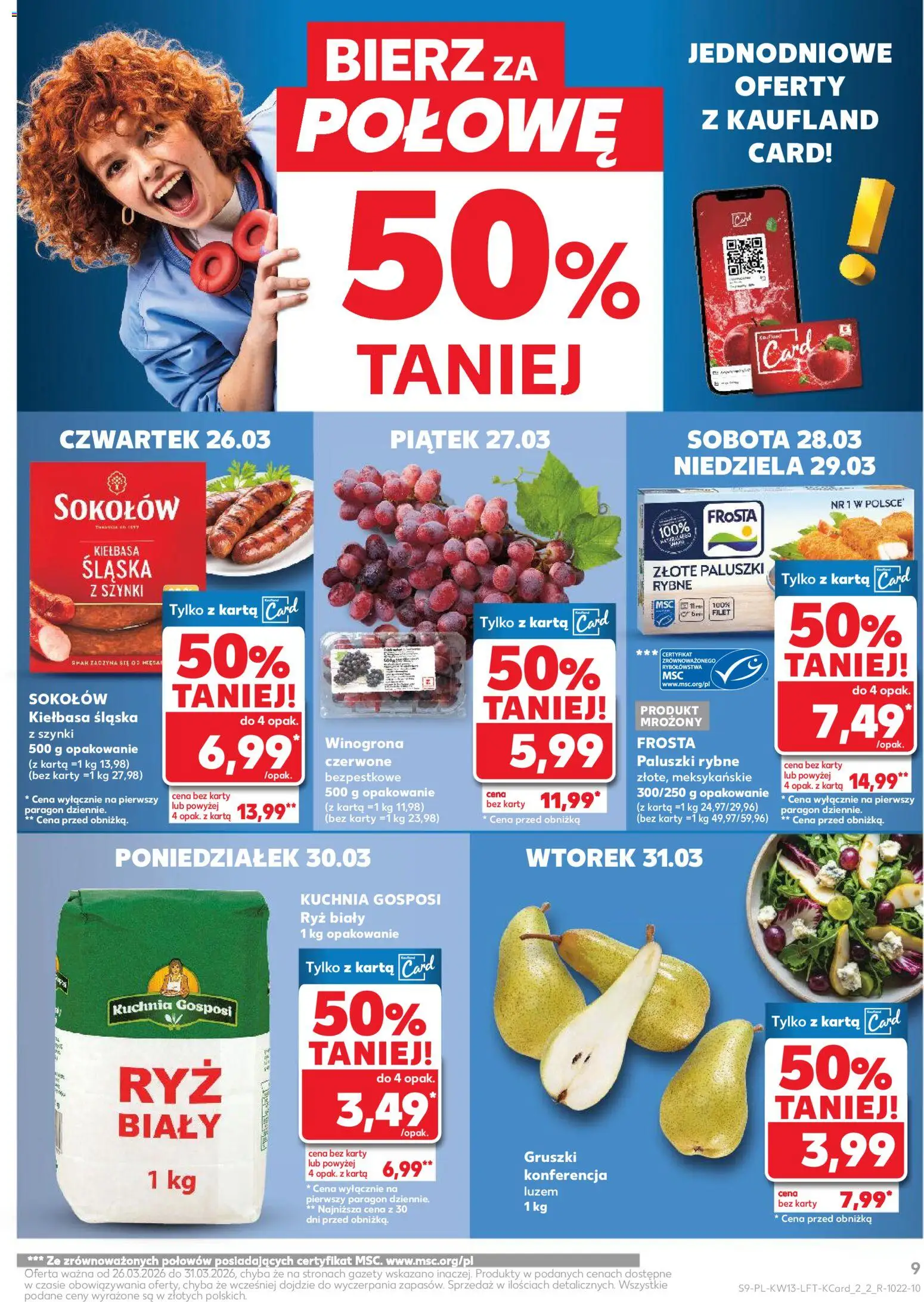 Kaufland Polsko leták od 26.03.2026 | Strana: 9 | Produkty: Karty