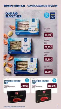 Pré-visualização Makro Catálogo Brindar ao Ano Novo válido de 15.12.2025 | Página: 7 | Produtos: Camarão