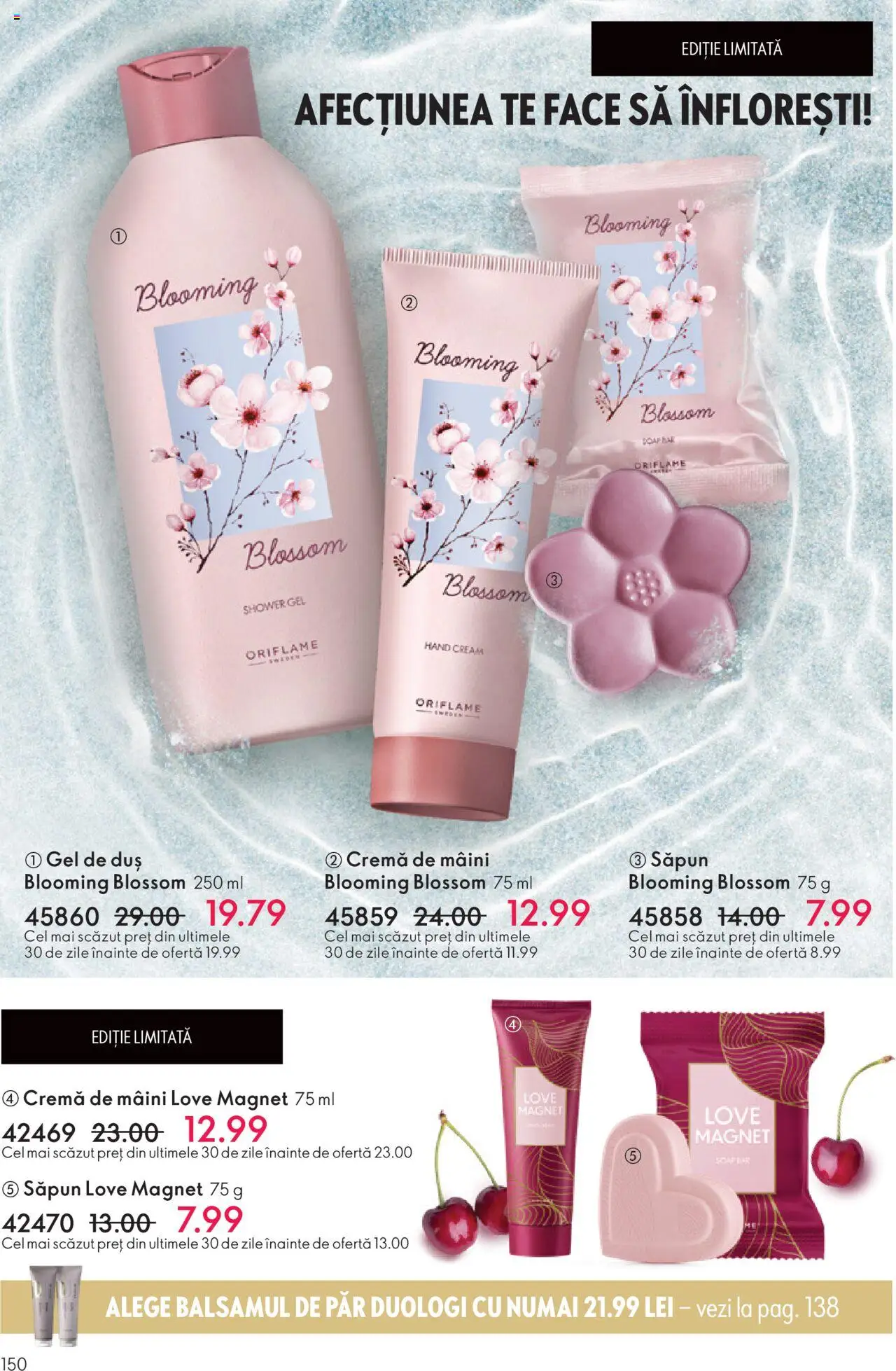 Noul catalog Oriflame – valabil de la 12.11.2025 | Pagină: 150 | Produse: Duș, Cremă, Cremă de mâini, Săpun