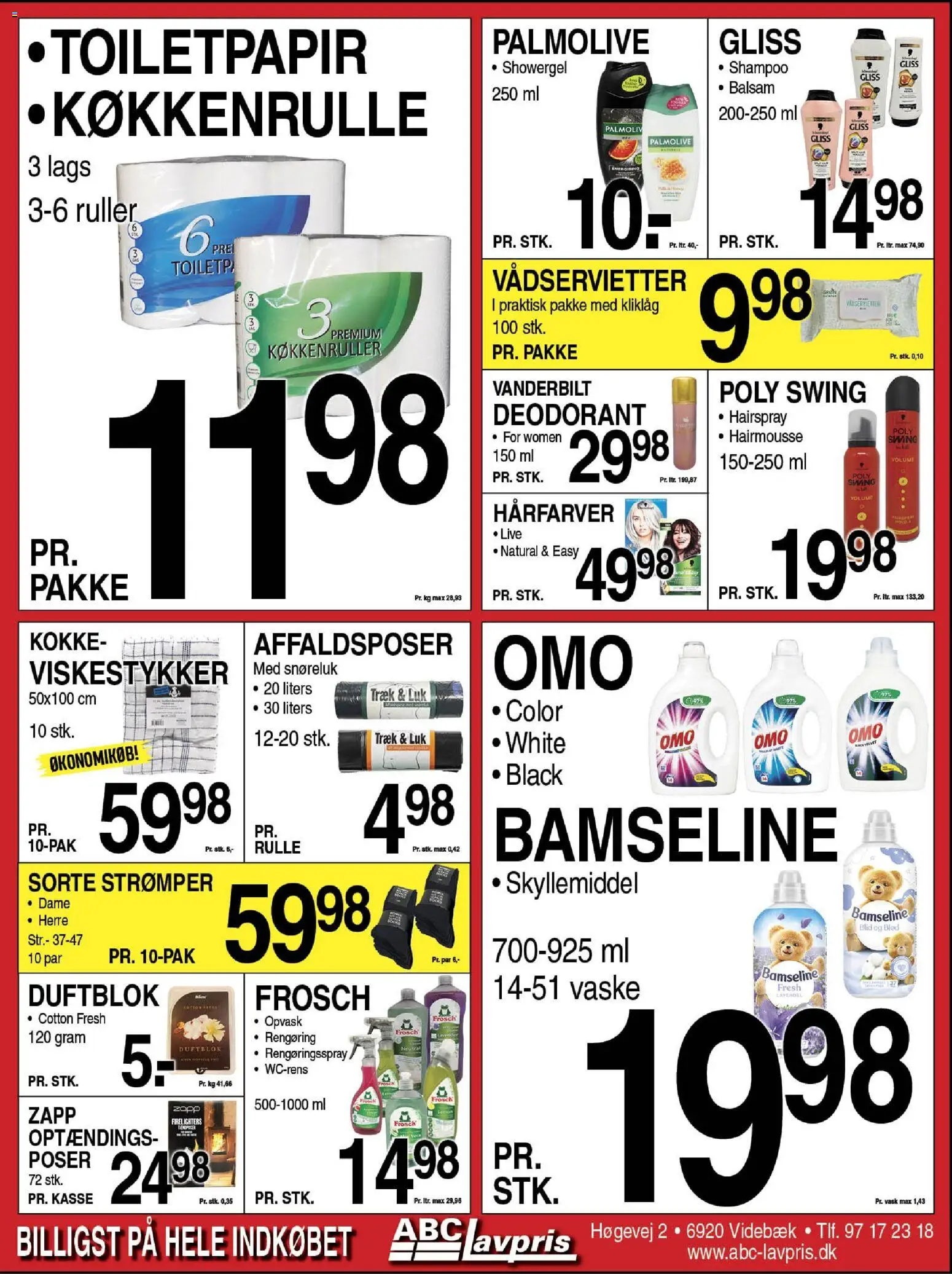 Abc Lavpris tilbudsavis – gyldig fra 29.10.2025 | Side: 8 | Produkter: Shampoo, Deodorant, Skyllemiddel, Viskestykker