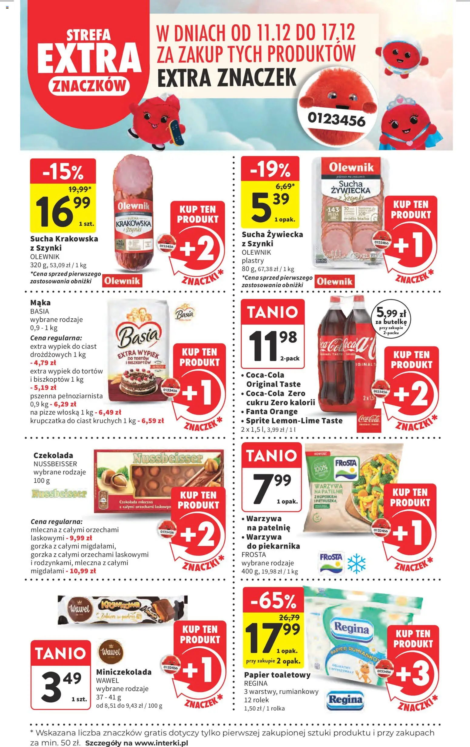 Intermarche Gazetka od 11.12.2025 | Strona: 21 | Produkty: Mąka basia, Sprite, Coca cola, Czekolada