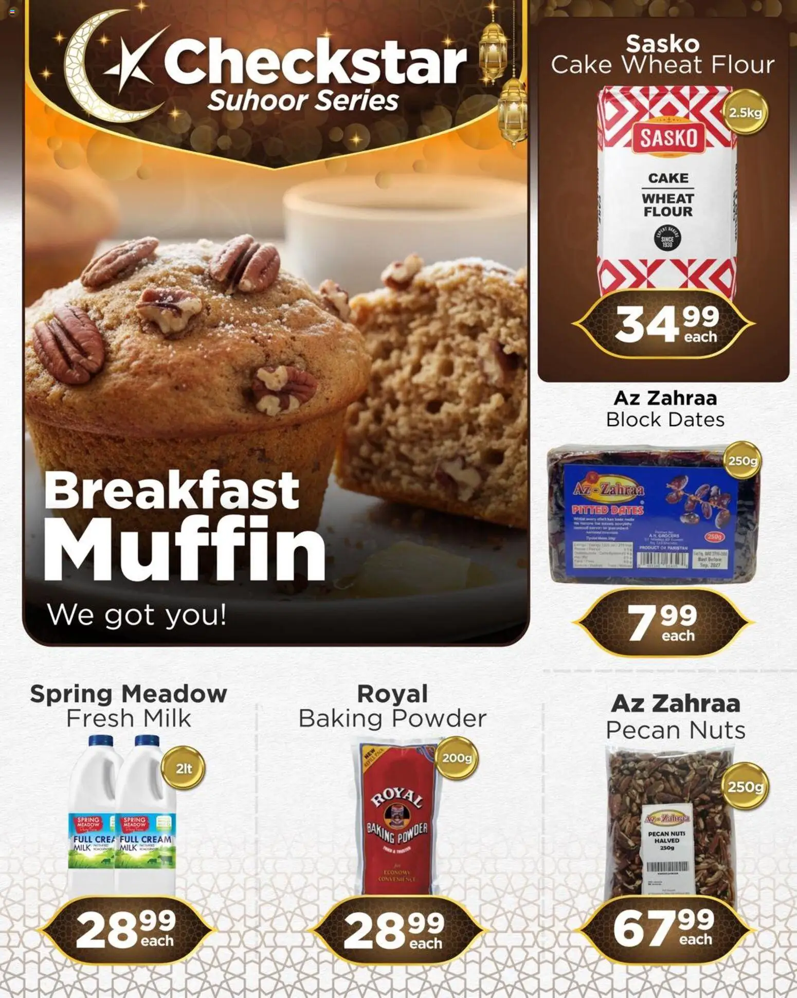 New Check Star catalogue – valid from 19.03.2026 | Page: 1 | Products: Cake, Flour, Nuts, Baking powder