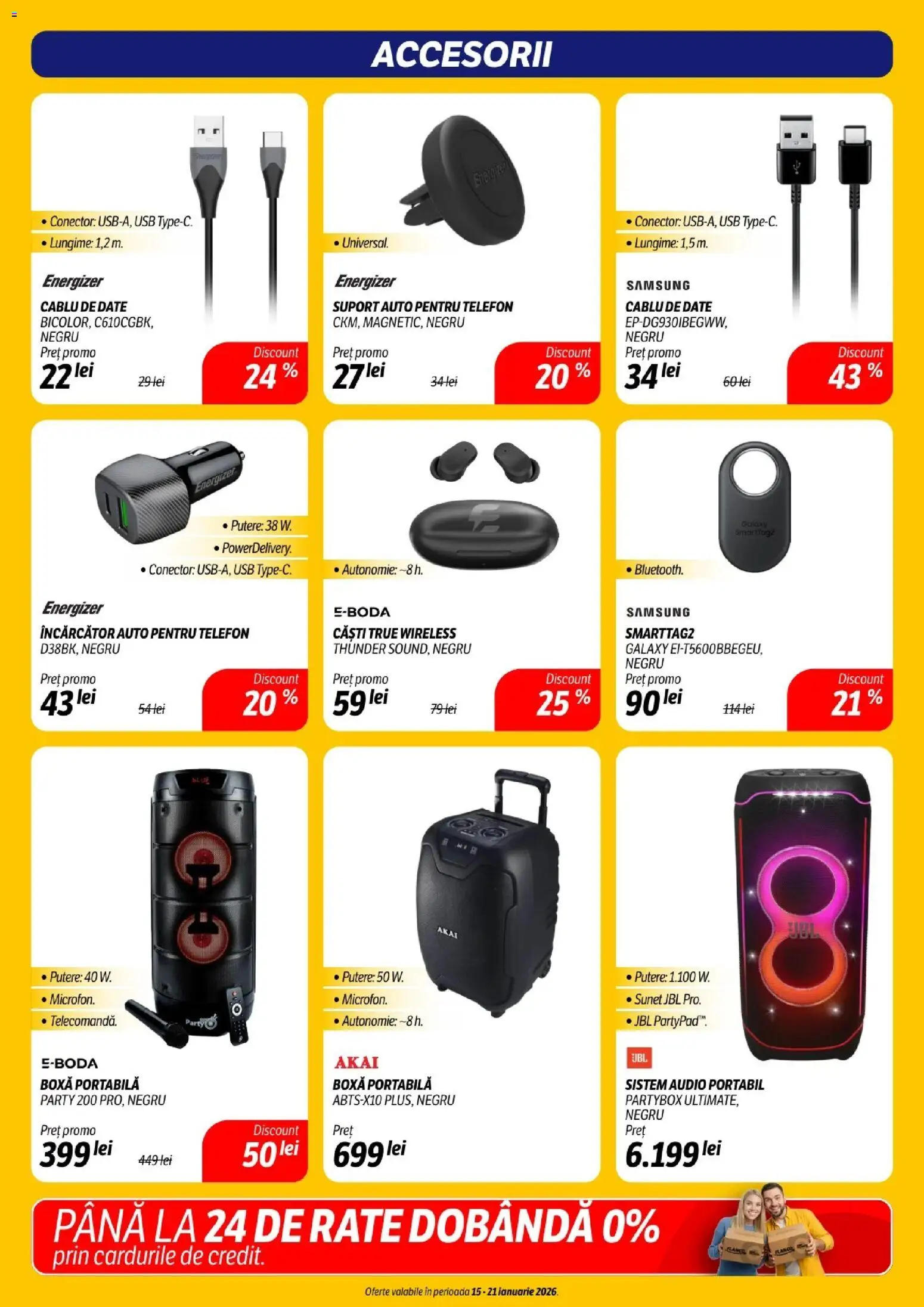 Noul catalog Flanco – valabil de la 15.01.2026 | Pagină: 13 | Produse: Telefon, Audio, Căști, Cablu