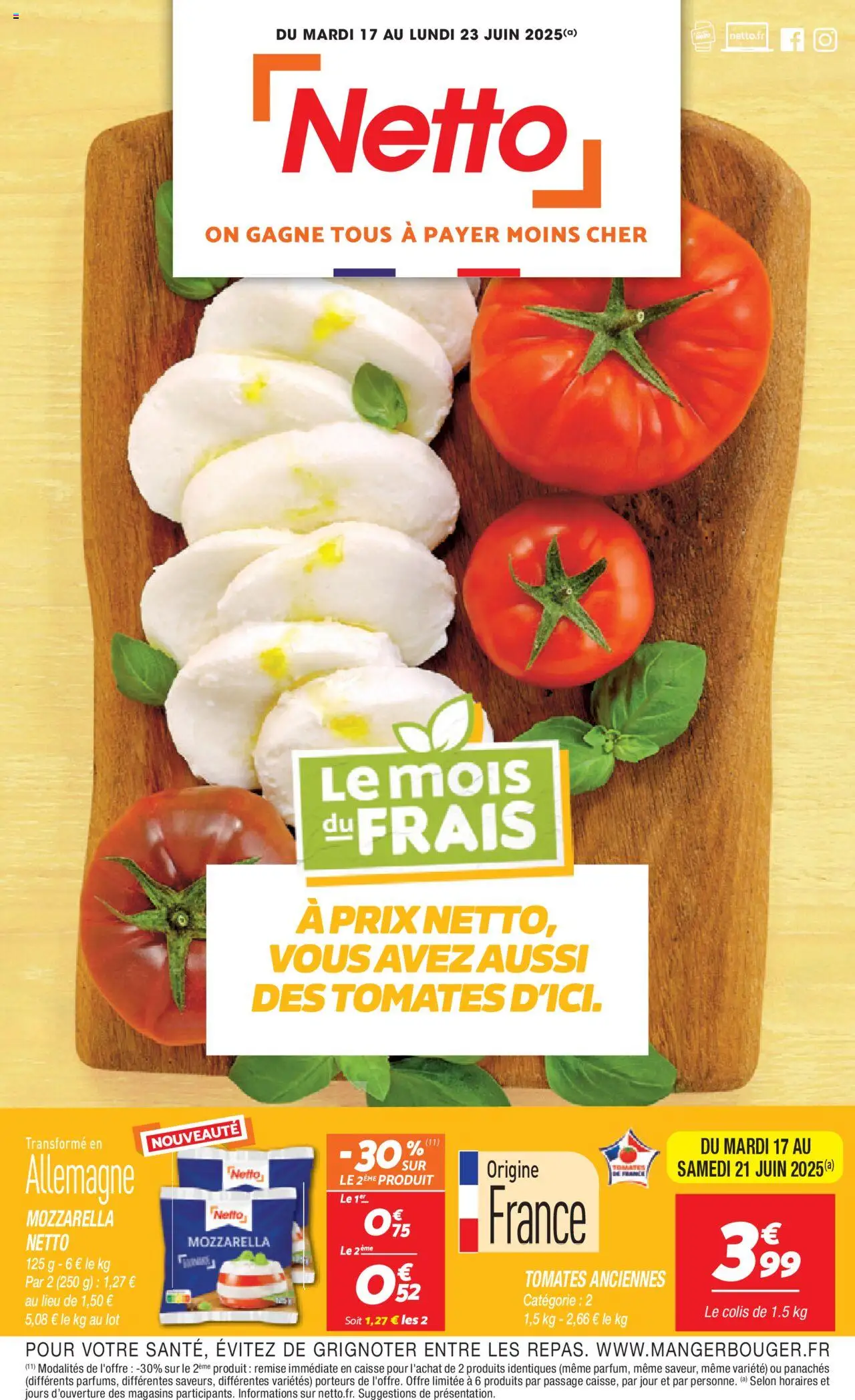  | Page: 1 | Produits: Mozzarella, Tomates