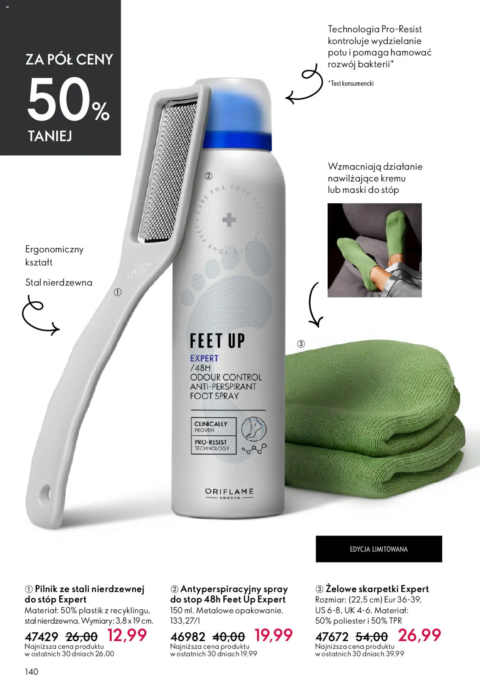 Oriflame Katalog 6 2026 od 15.04.2026 | Strona: 140 | Produkty: Skarpetki