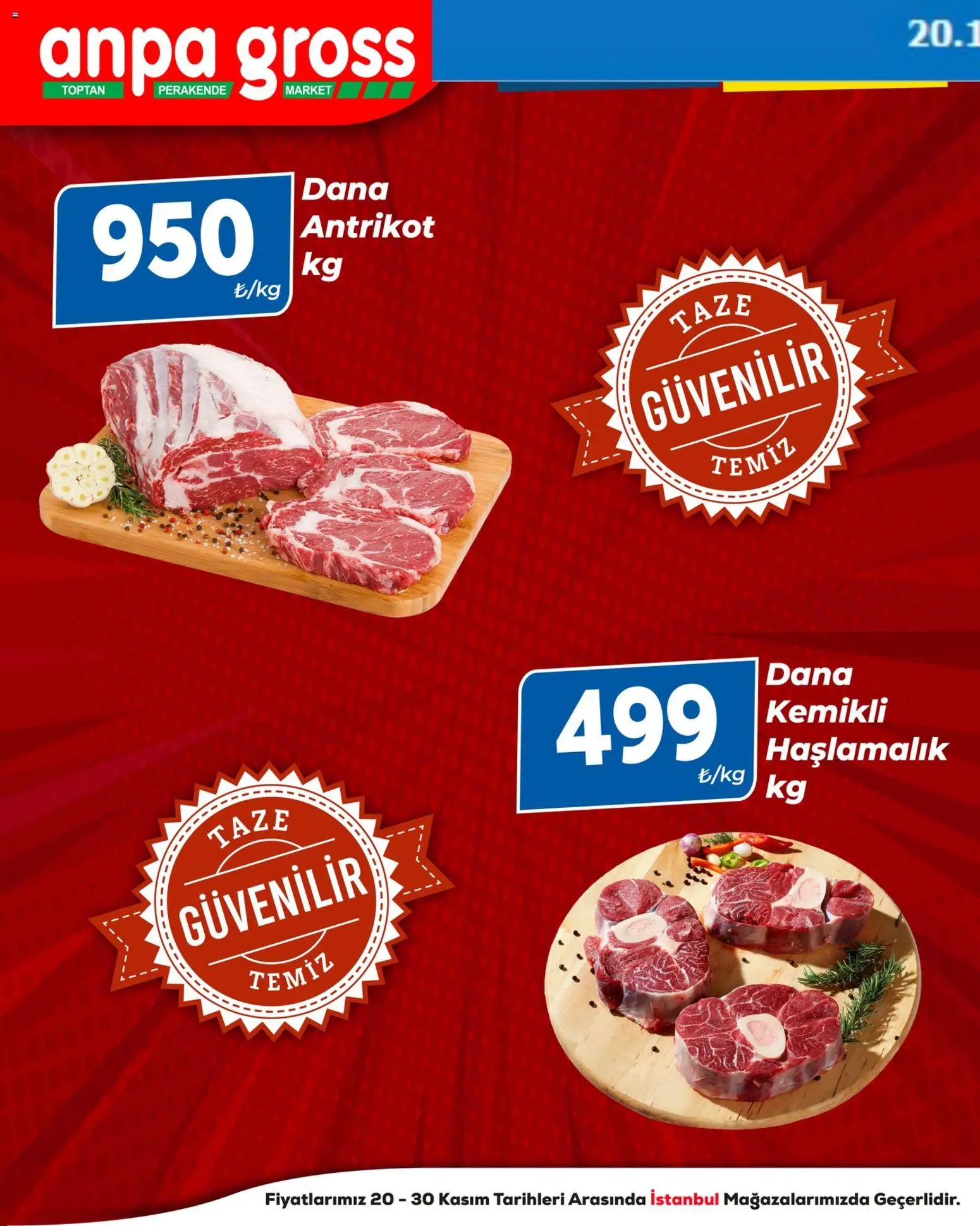 Anpa Gross Kasap - 20.11.2025 tarihinden itibaren geçerlidir | Sayfa: 2