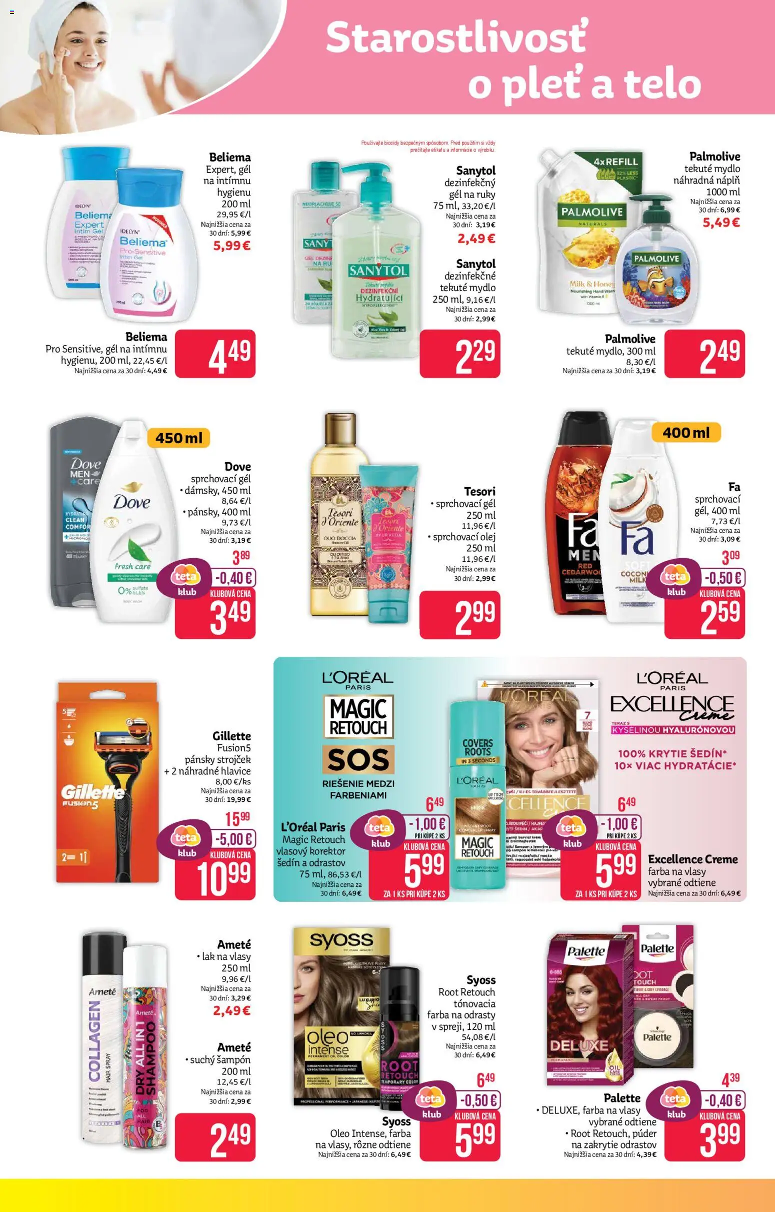 Nové Teta drogerie akcie – leták je platný od 19.01.2026 | Strana: 6 | Produkty: Strojček, Korektor, Lak na vlasy