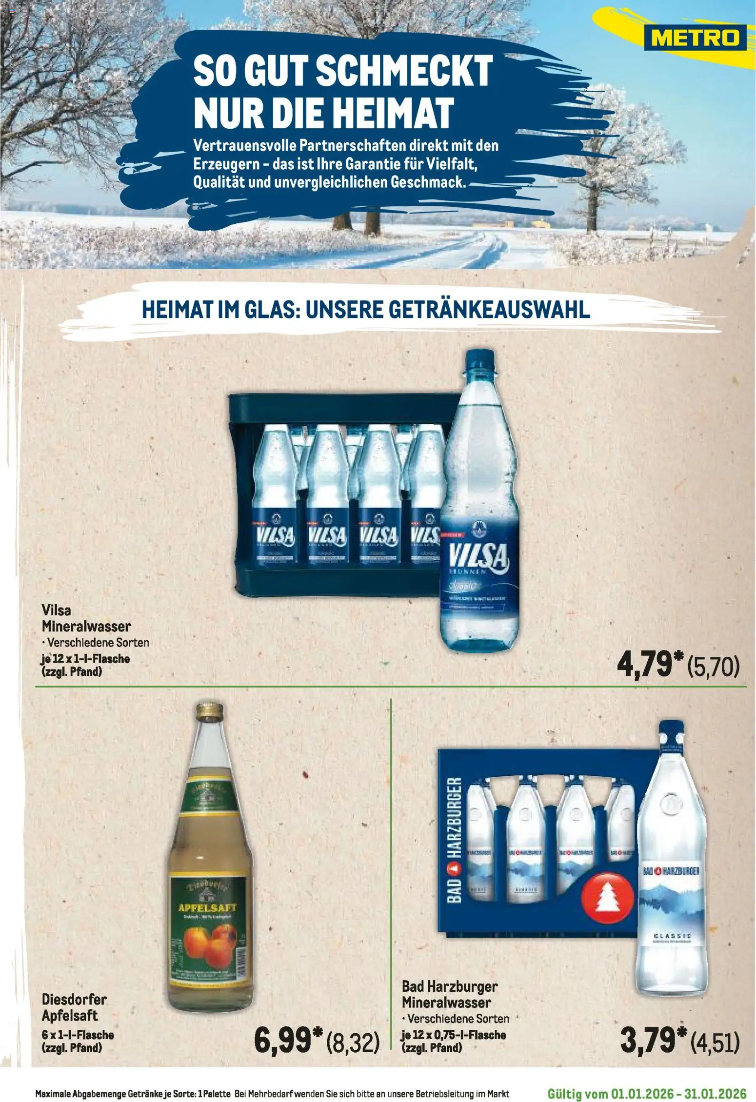 Metro  Regionaler Flyer – gültig ab 01.01.2026 | Seite: 15 | Produkte: Bad, Apfelsaft, Mineralwasser