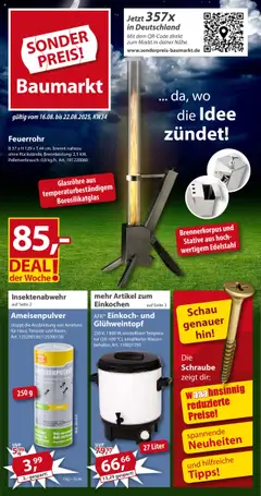 Sonderpreis Baumarkt Prospekt 	 gültig ab dem 16.08.2025