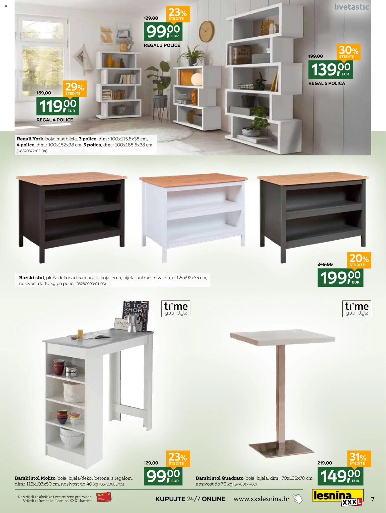 Lesnina katalog | vrijedi od 03.11.2025 | Stranica: 7 | Proizvodi: Polica, Stol, Regal